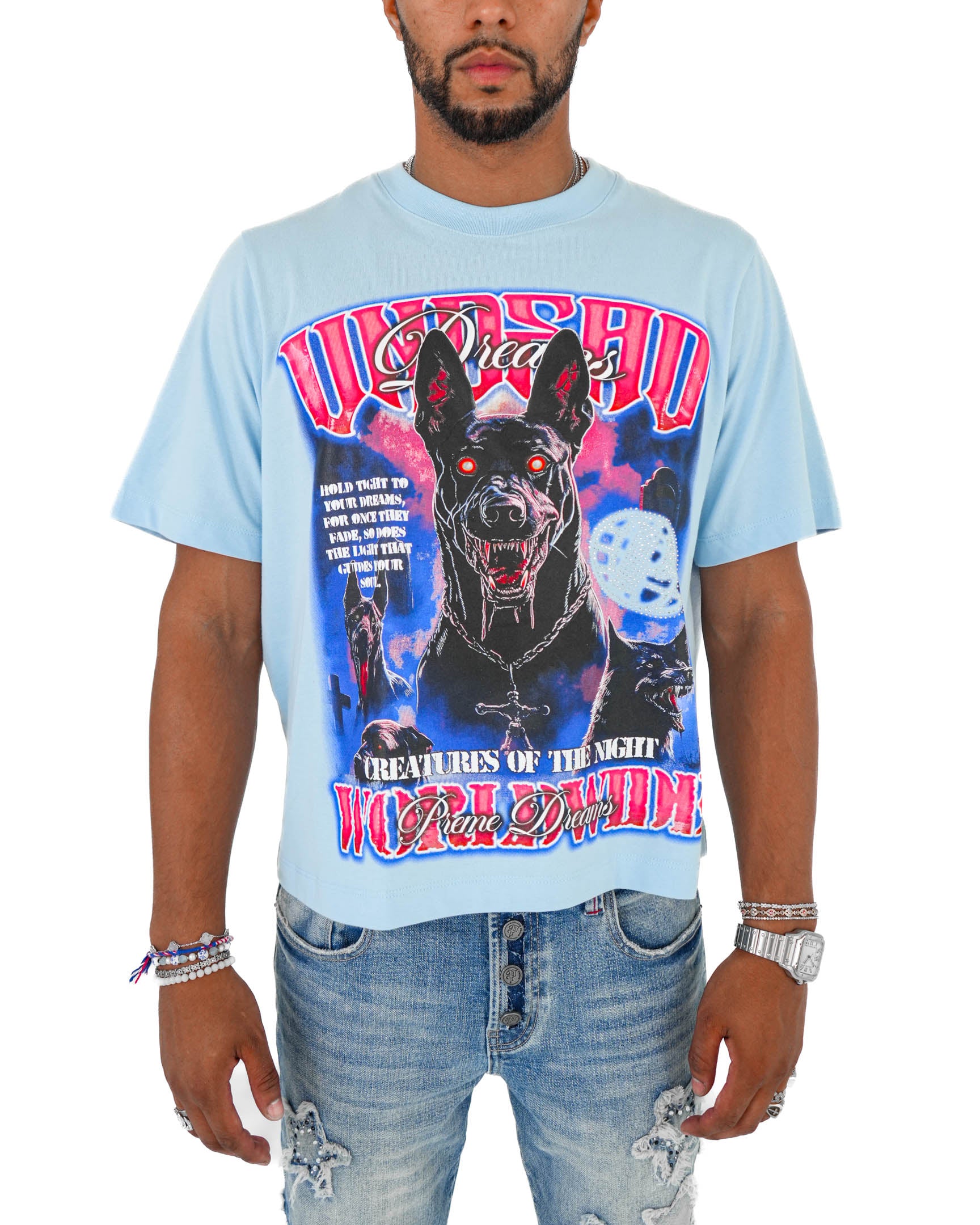 Hound of Shadows Light Blue T-Shirt