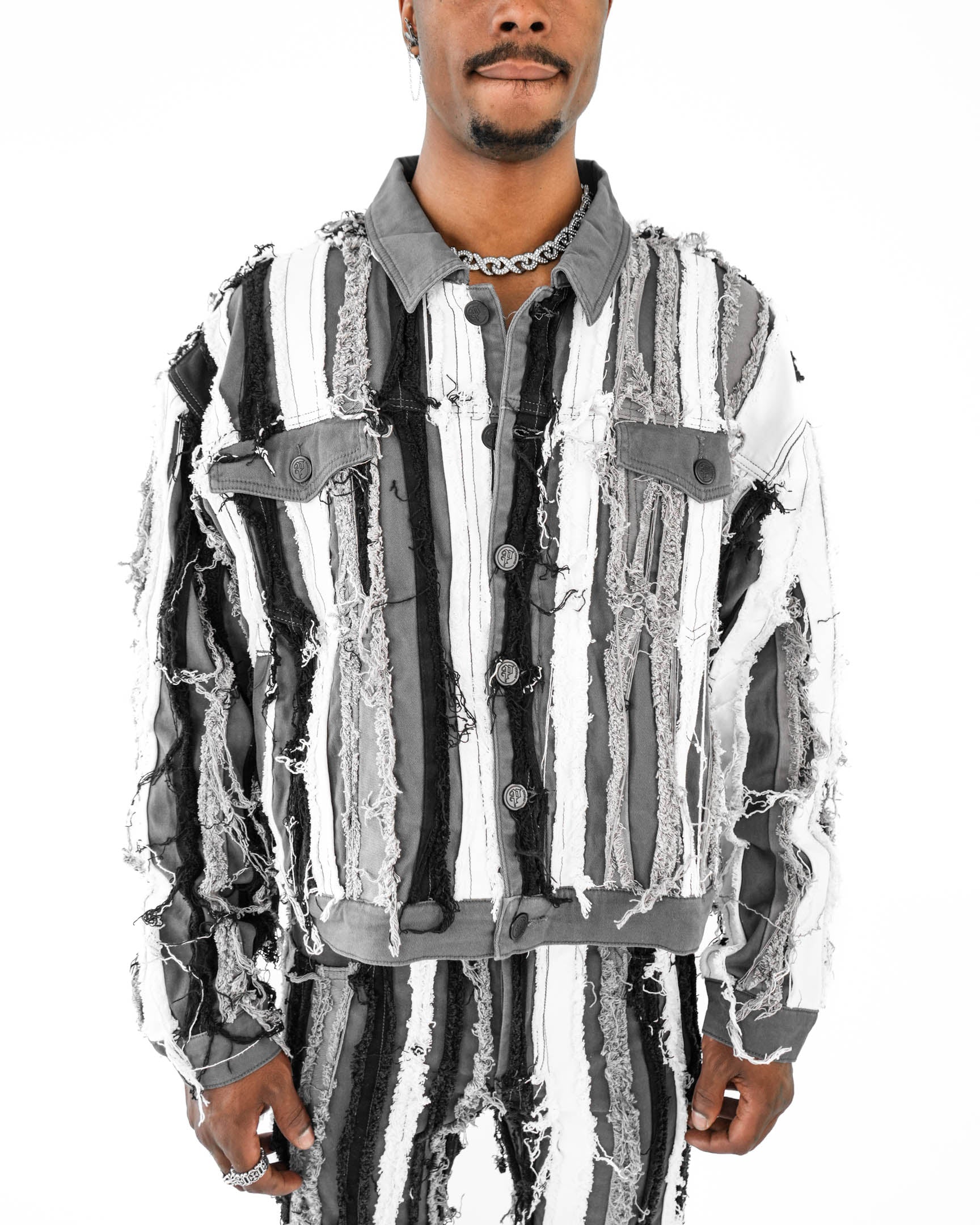 Trinity Distressed Denim Jacket