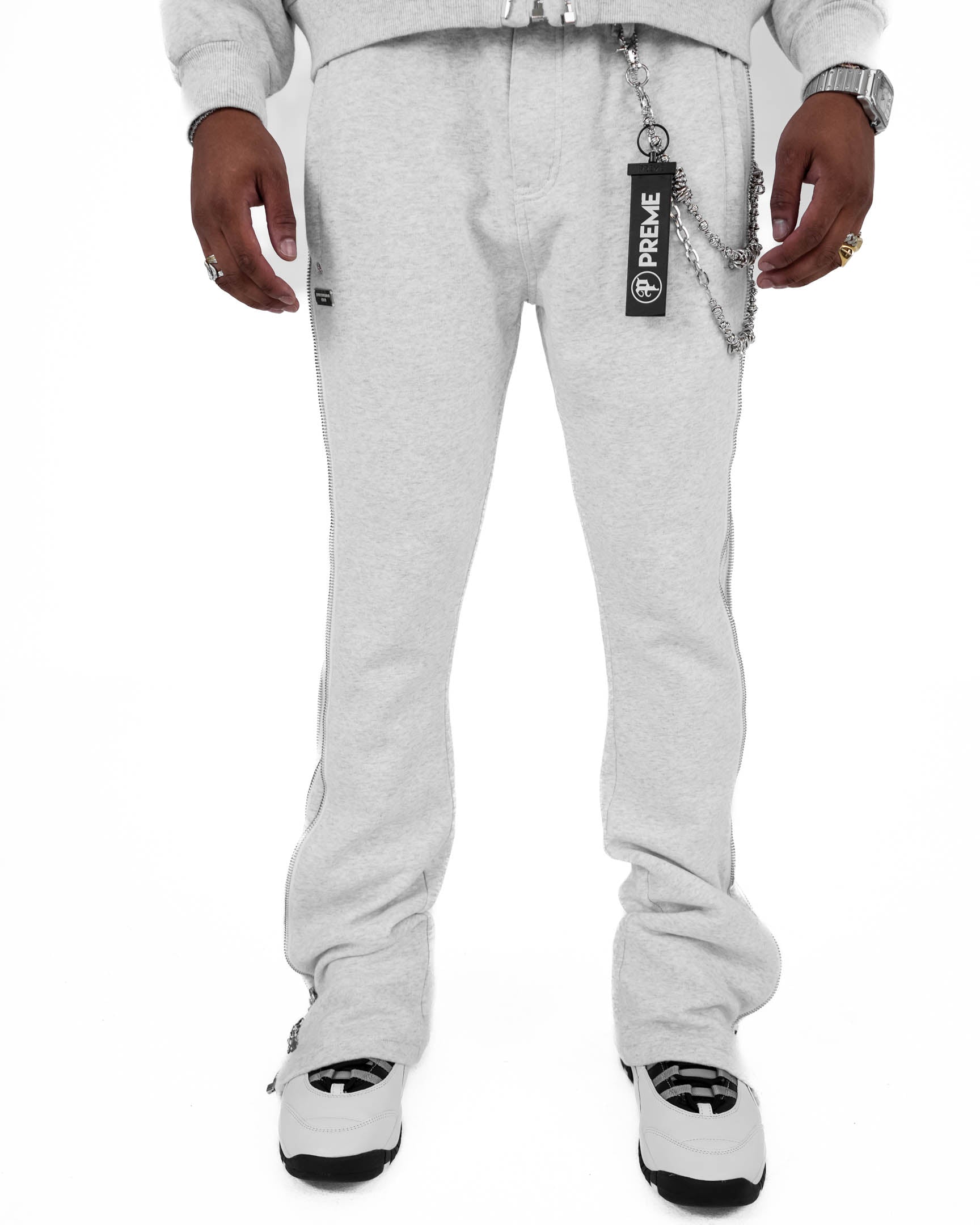 Ash Eclipse Zipper Sweatpants