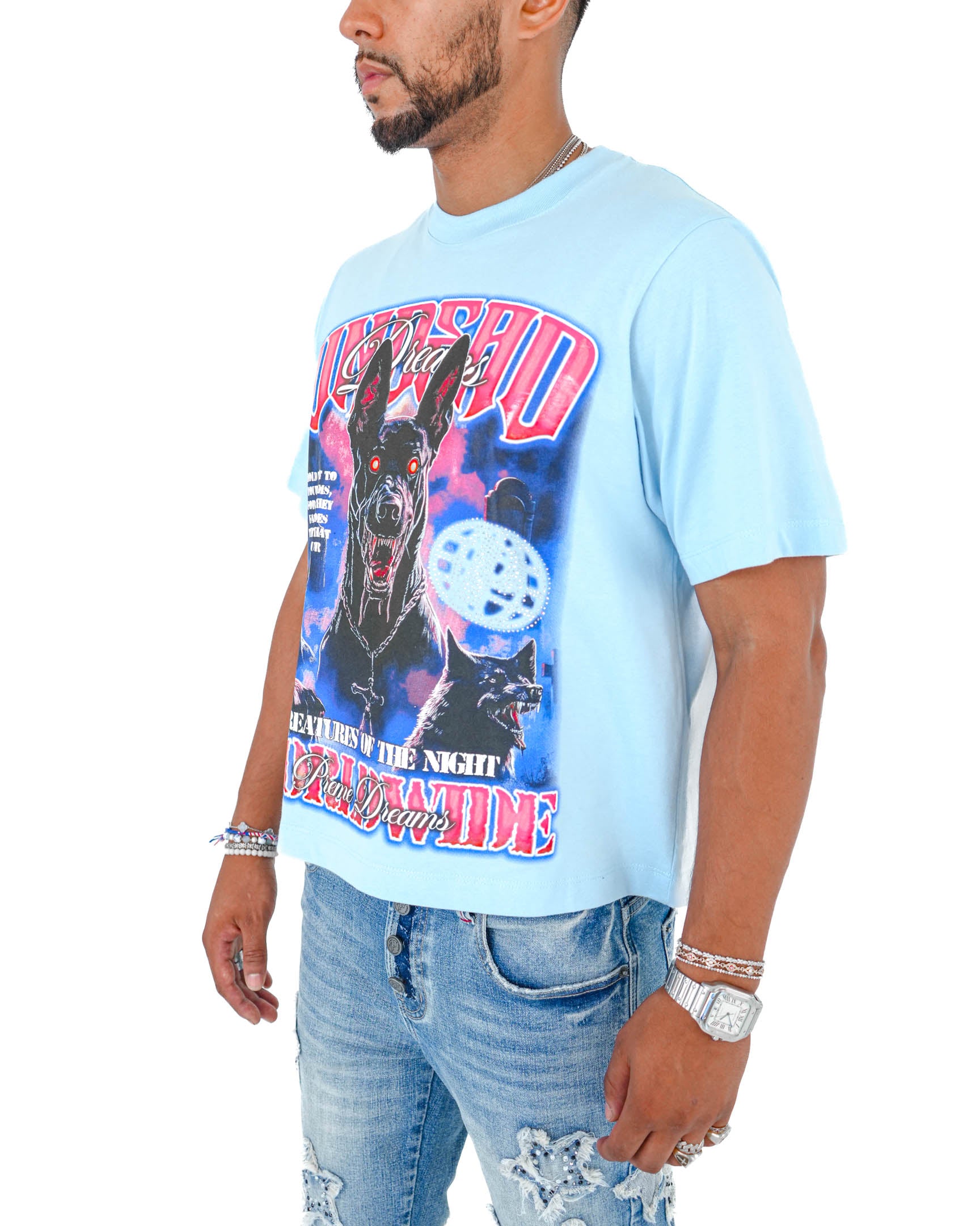 Hound of Shadows Light Blue T-Shirt