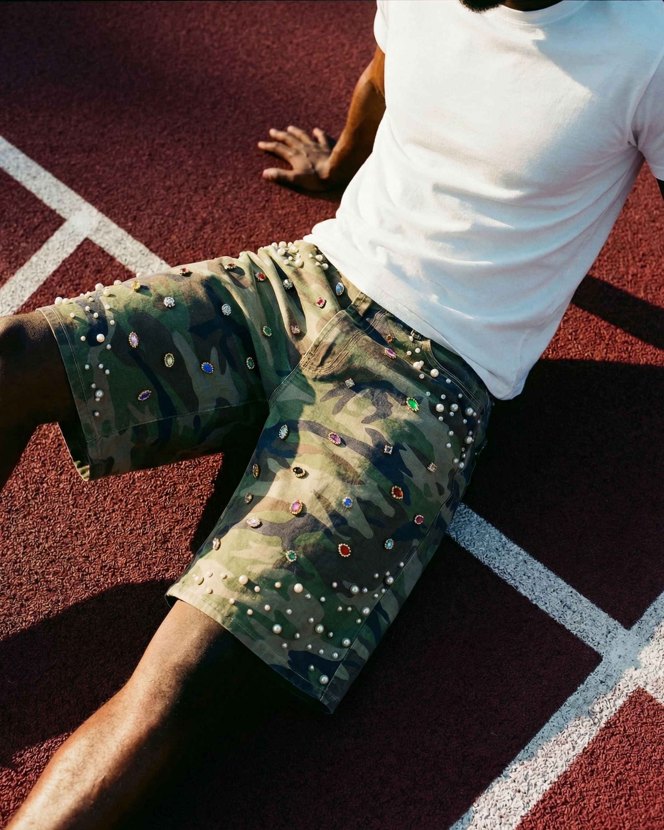 Pearlfield Camo Denim Short
