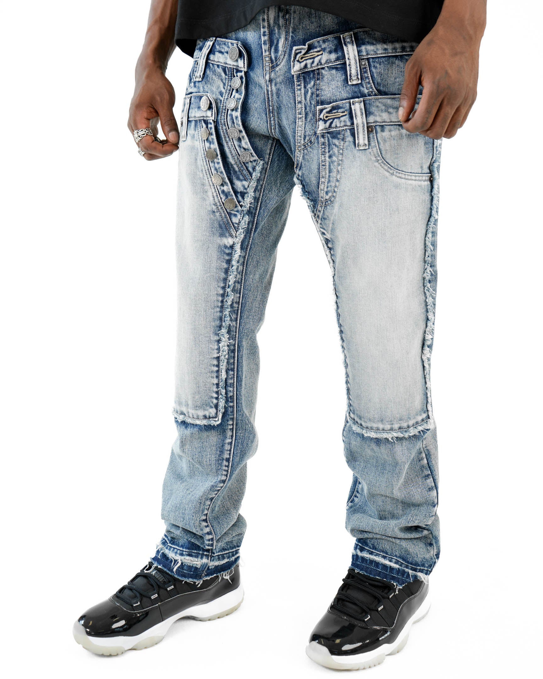 TripleCross Waistband Blue Denim Jean