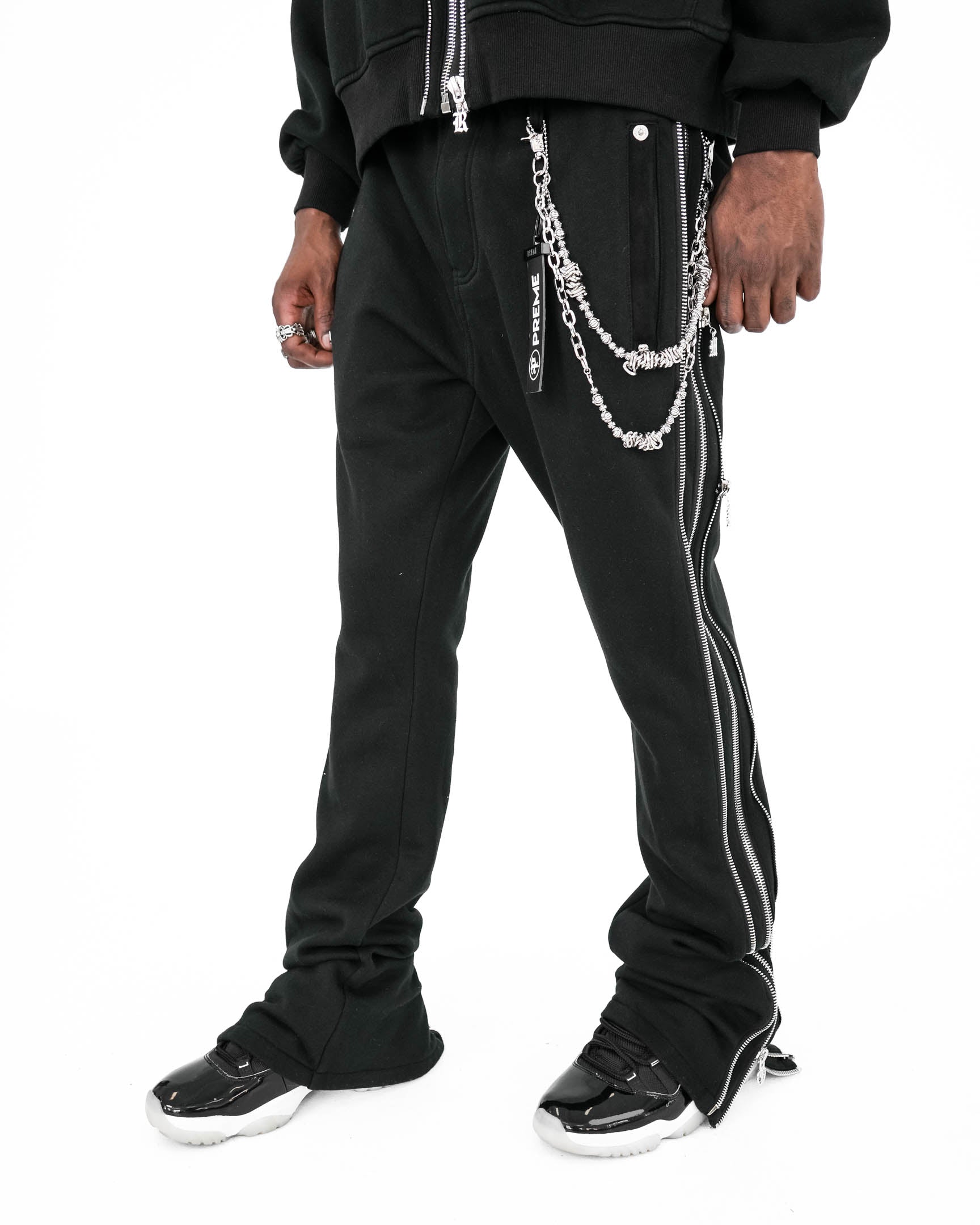 Lunar Eclipse Zipper Sweatpants