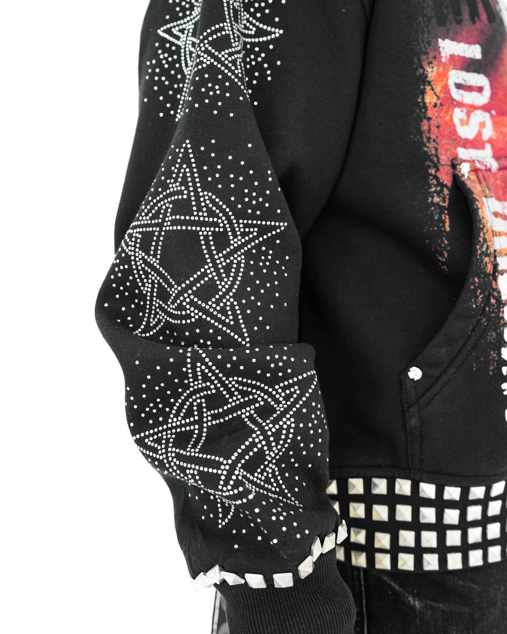 Broken Mind Black Zip Hoodie