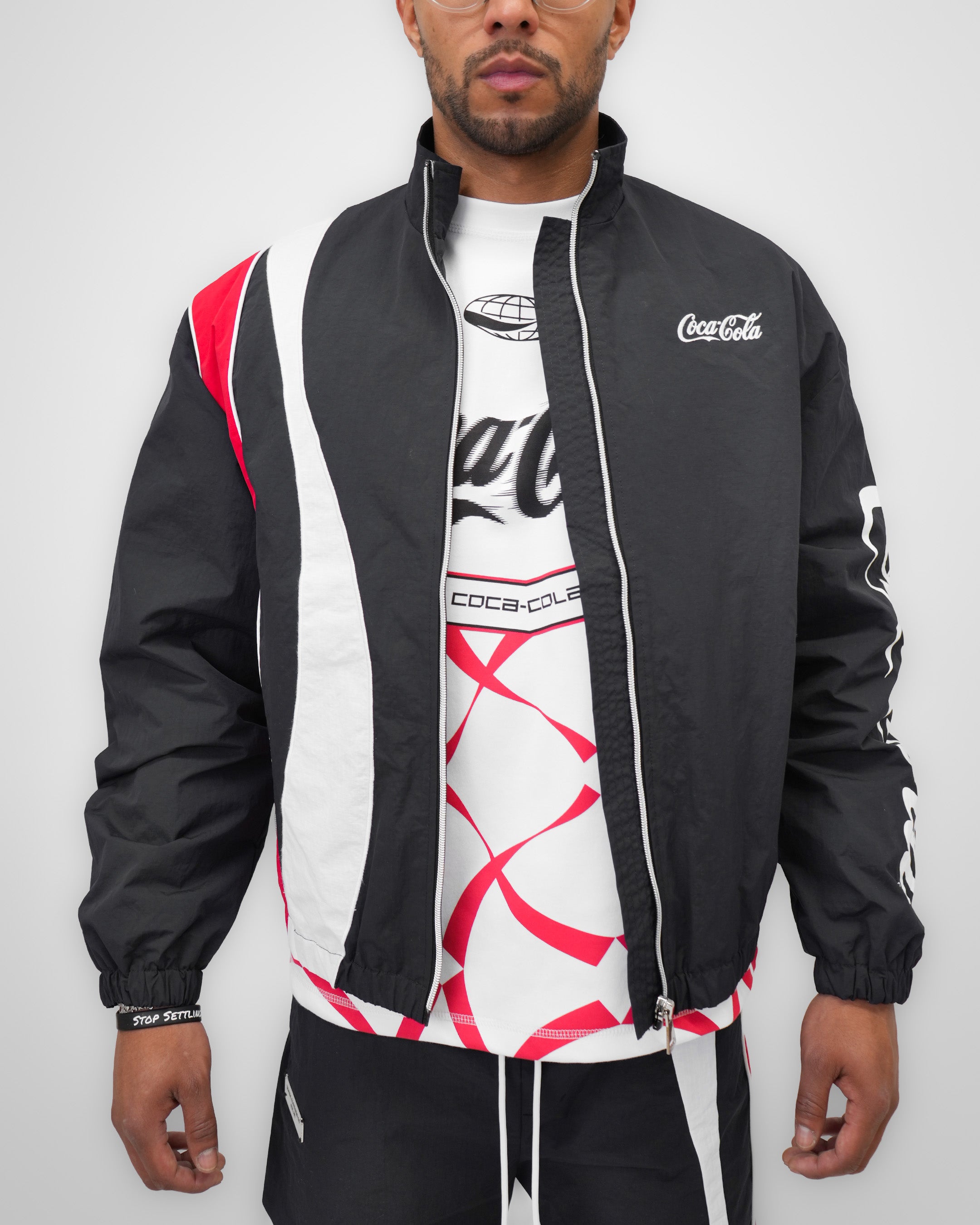 Coca-Cola Refresh Wave Black Track Jacket