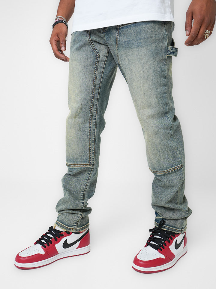 Gunmetal Oxide Indigo Denim