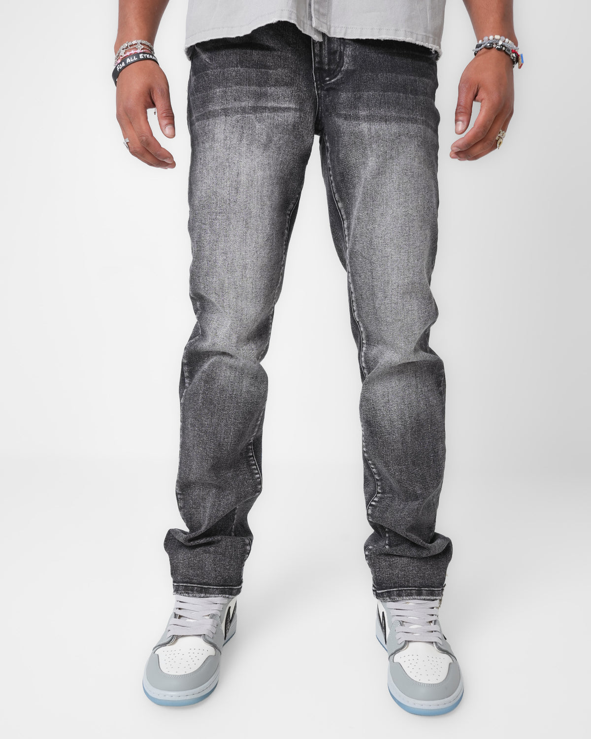 Gunmetal Fade Black Denim