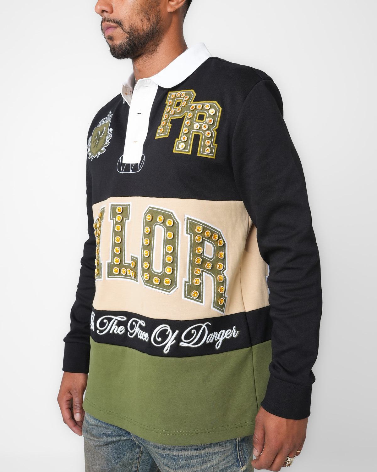 Valor Club Olive Long Sleeve Polo