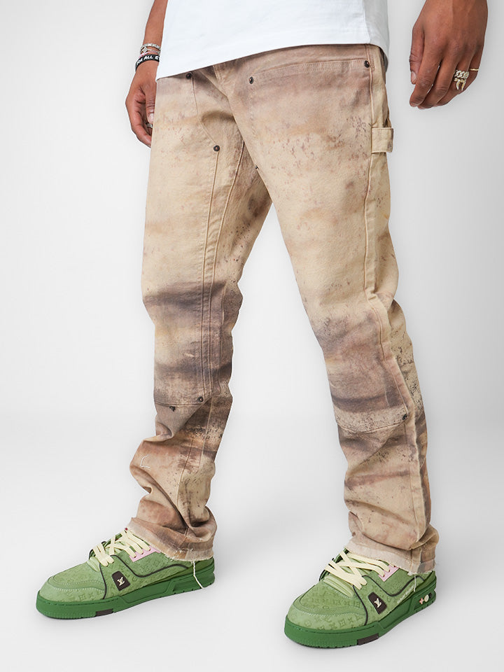 Sandstone Patina Tan Denim