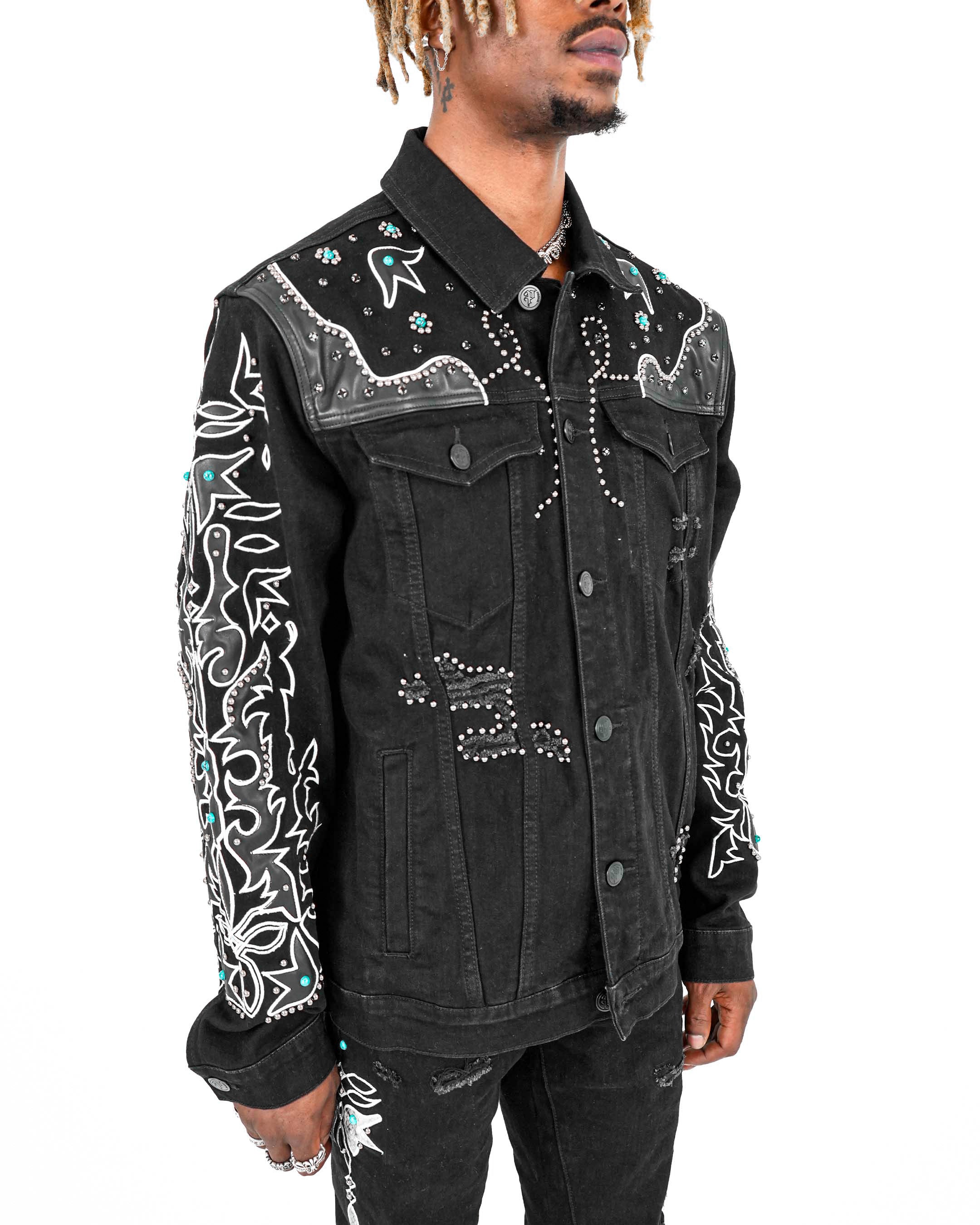 Wild Frontier Black Denim Jacket
