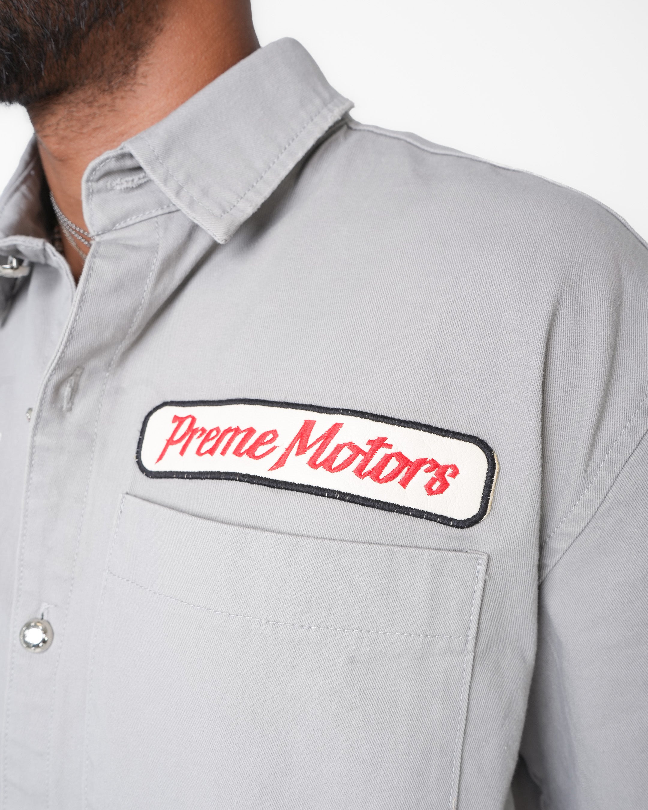 Outlaw Motor Garage Gray Mechanical Shirt