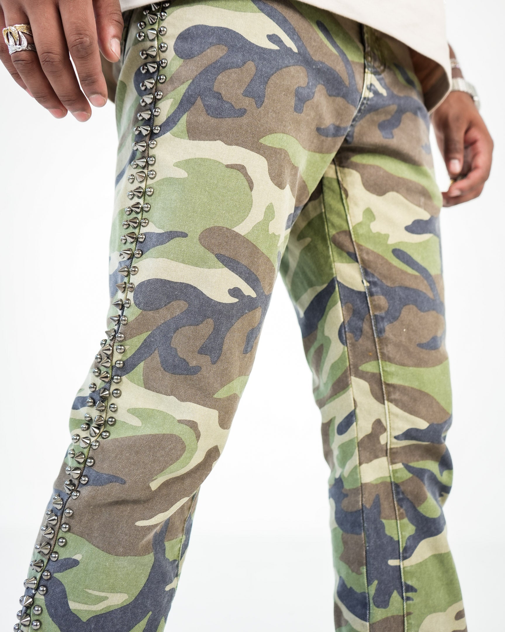 Battlefront Studded Camo Jean