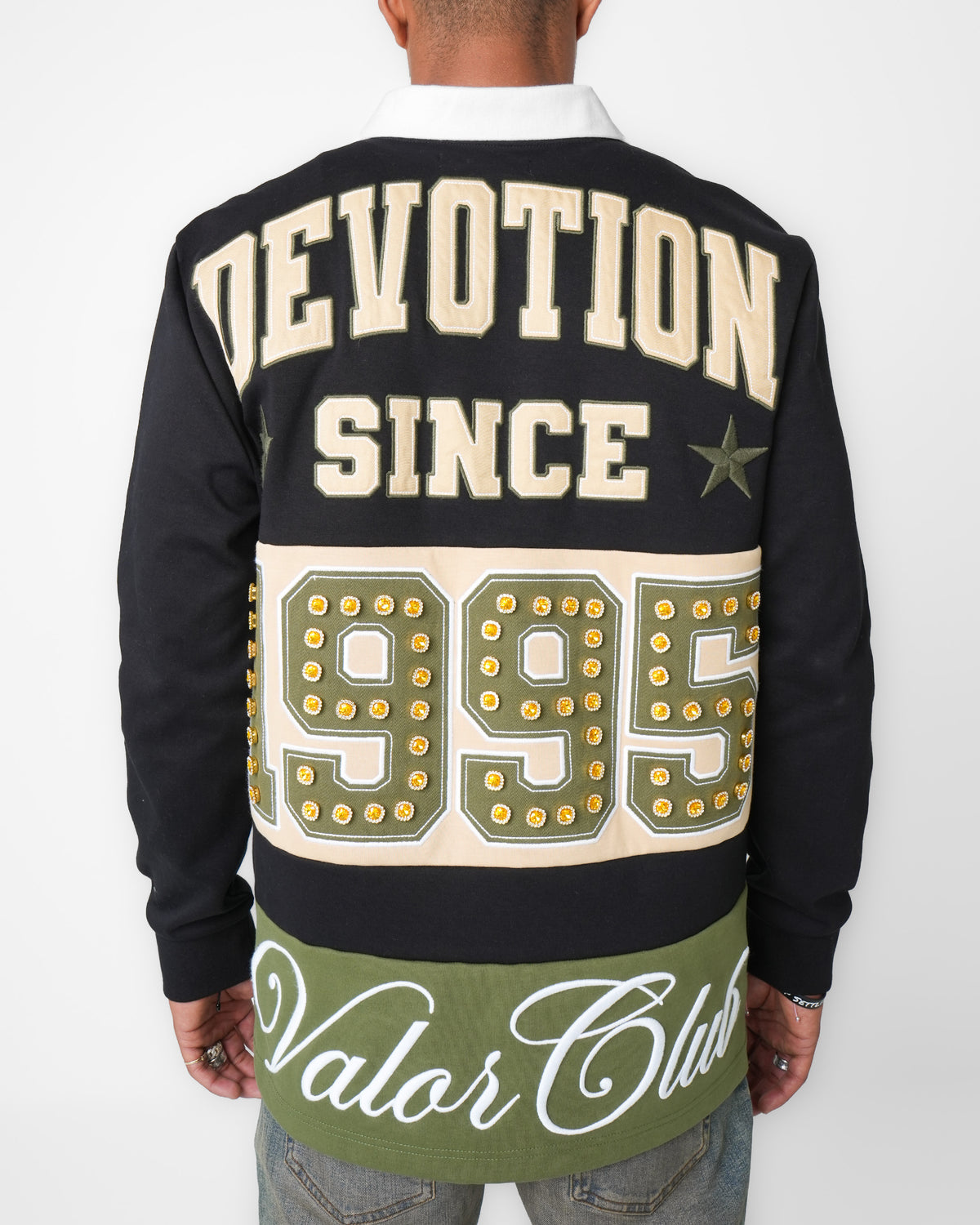 Valor Club Olive Long Sleeve Polo