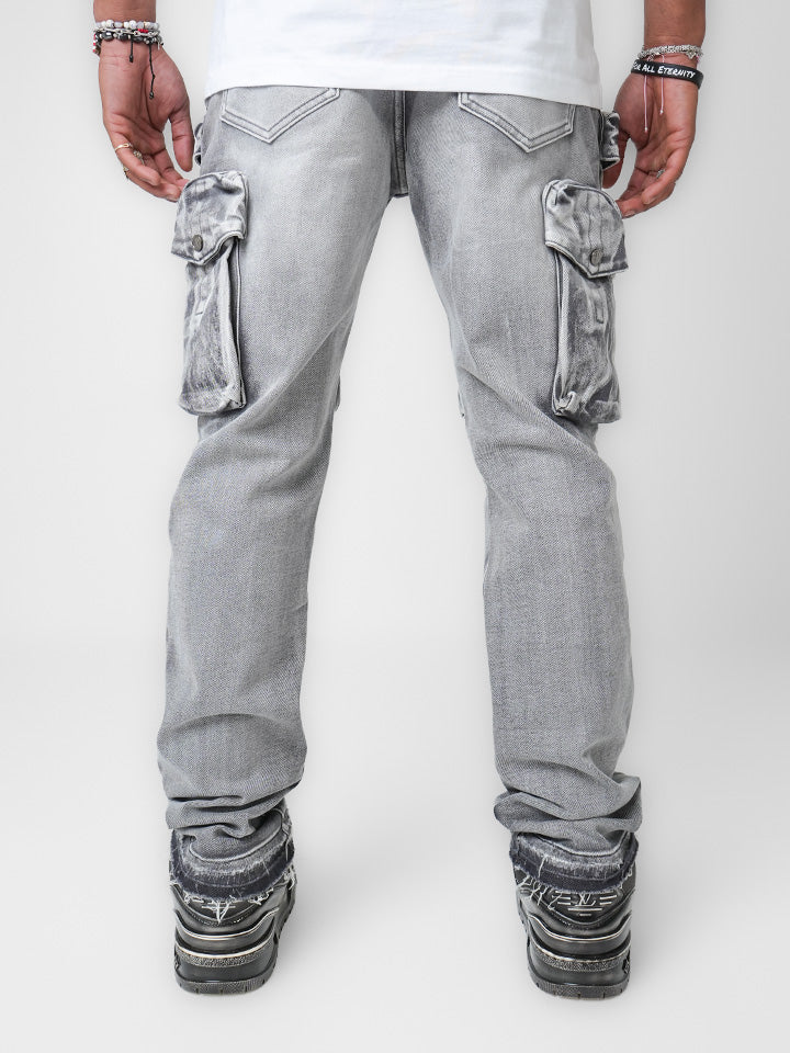 Artic Silver Vault Cargo Denim