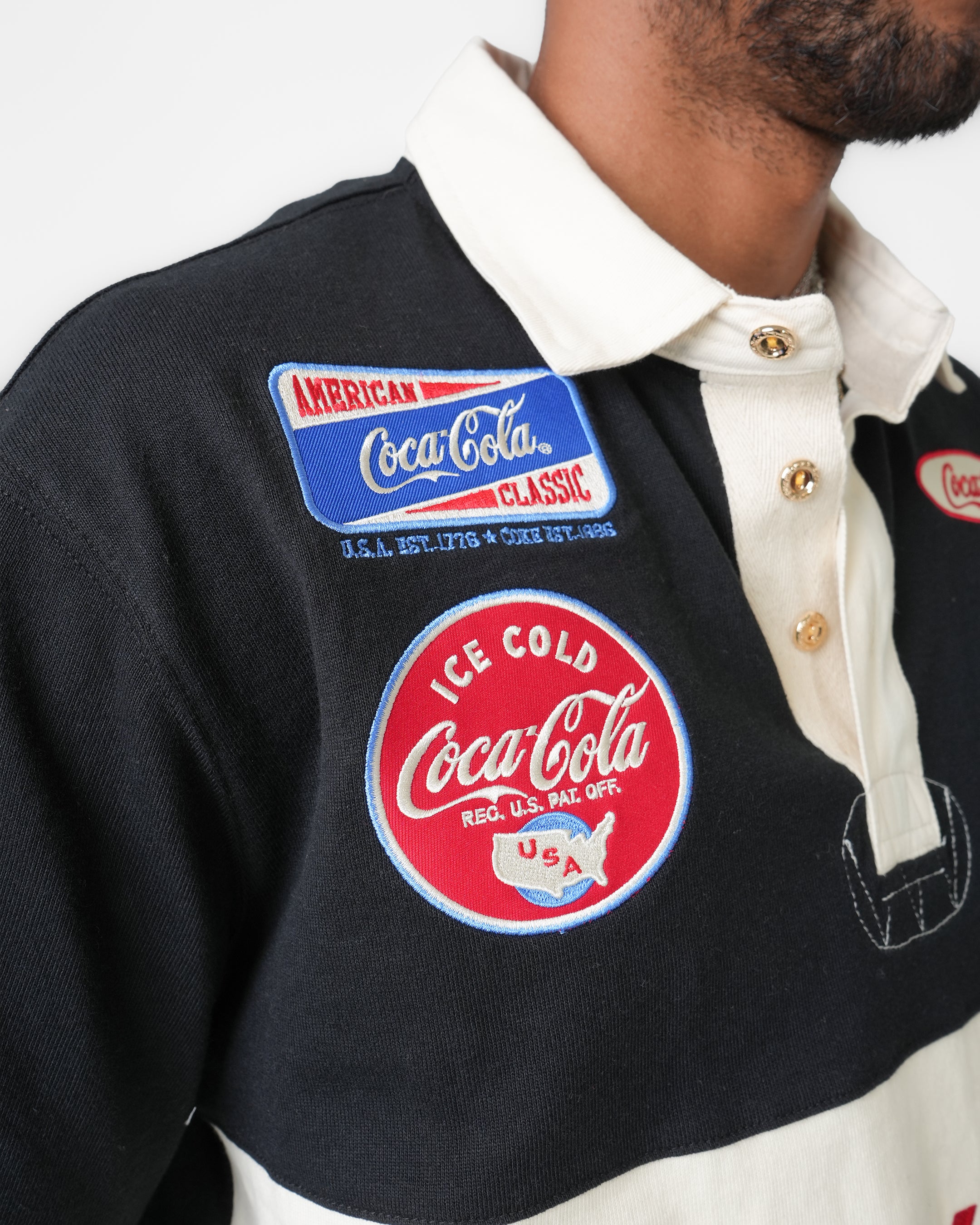 Coca-Cola American Classic Black Polo