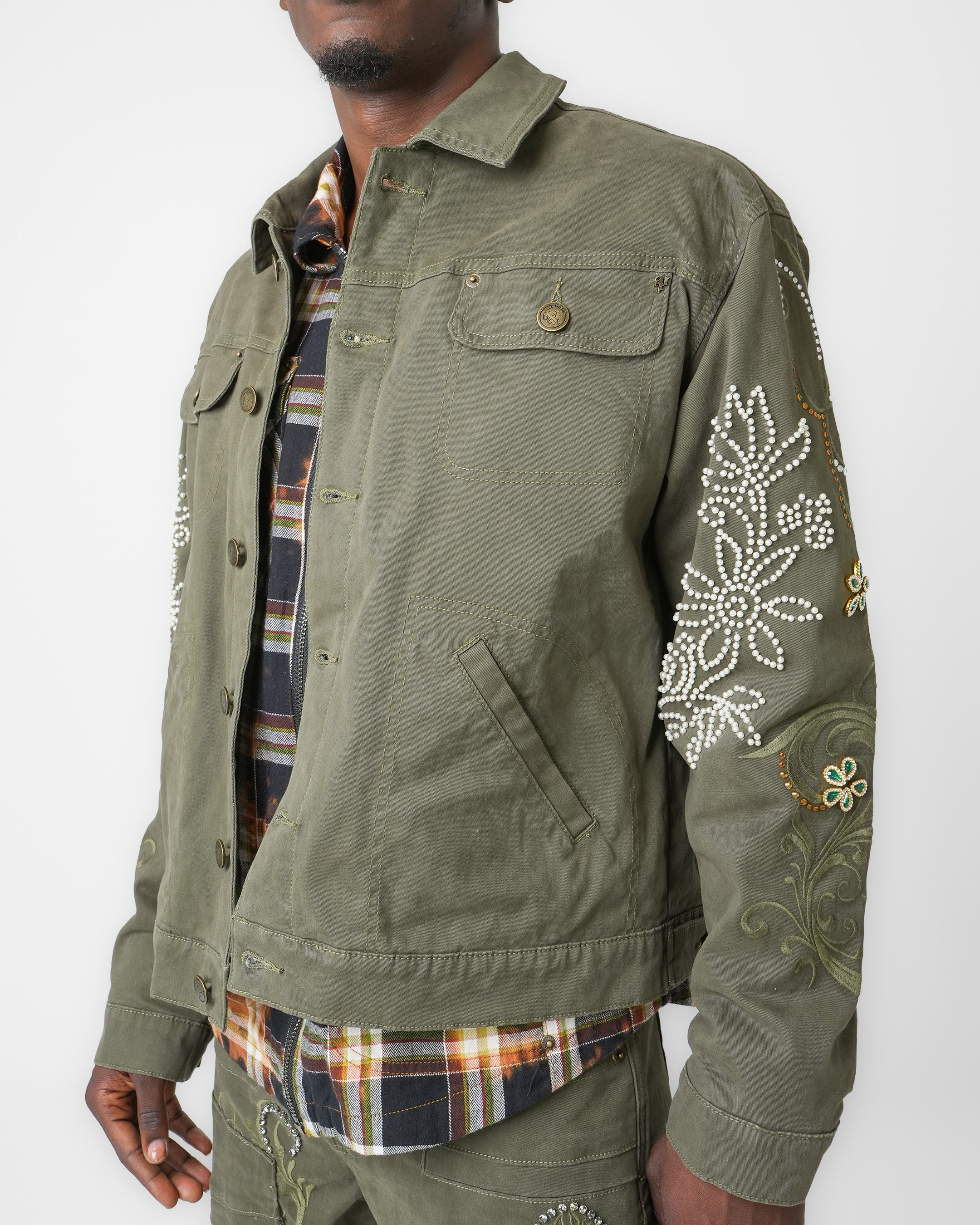 Emerald Pearl Bloom Jacket
