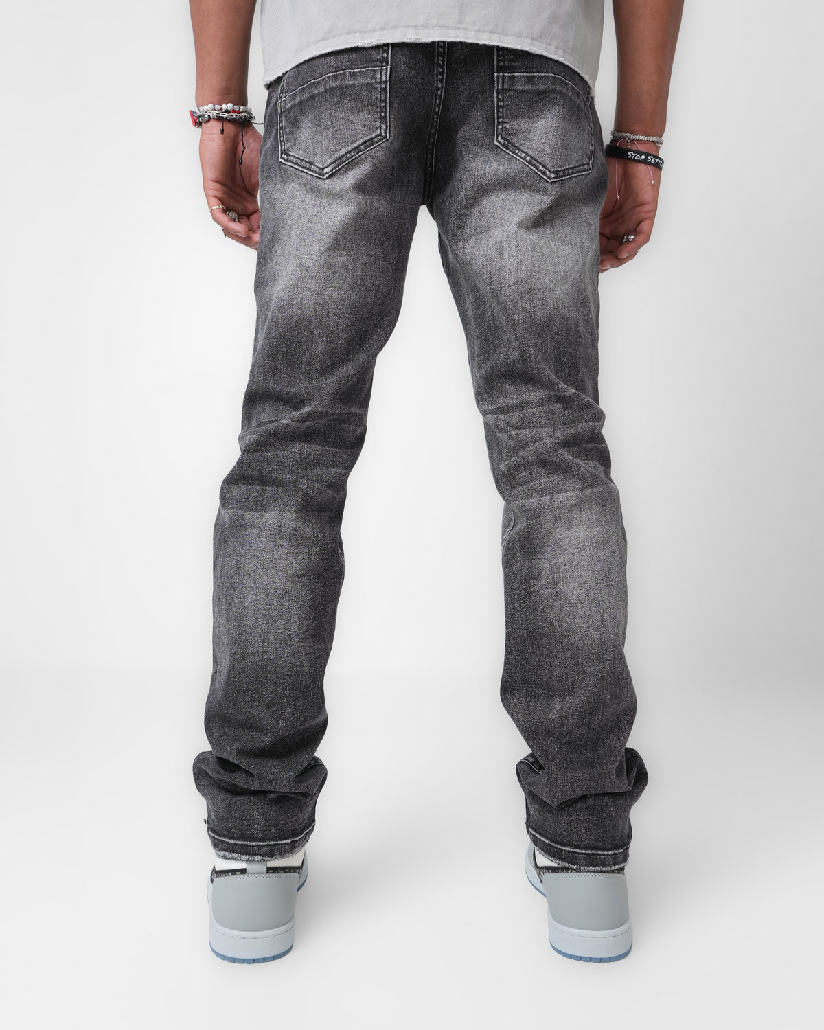 Gunmetal Fade Black Denim