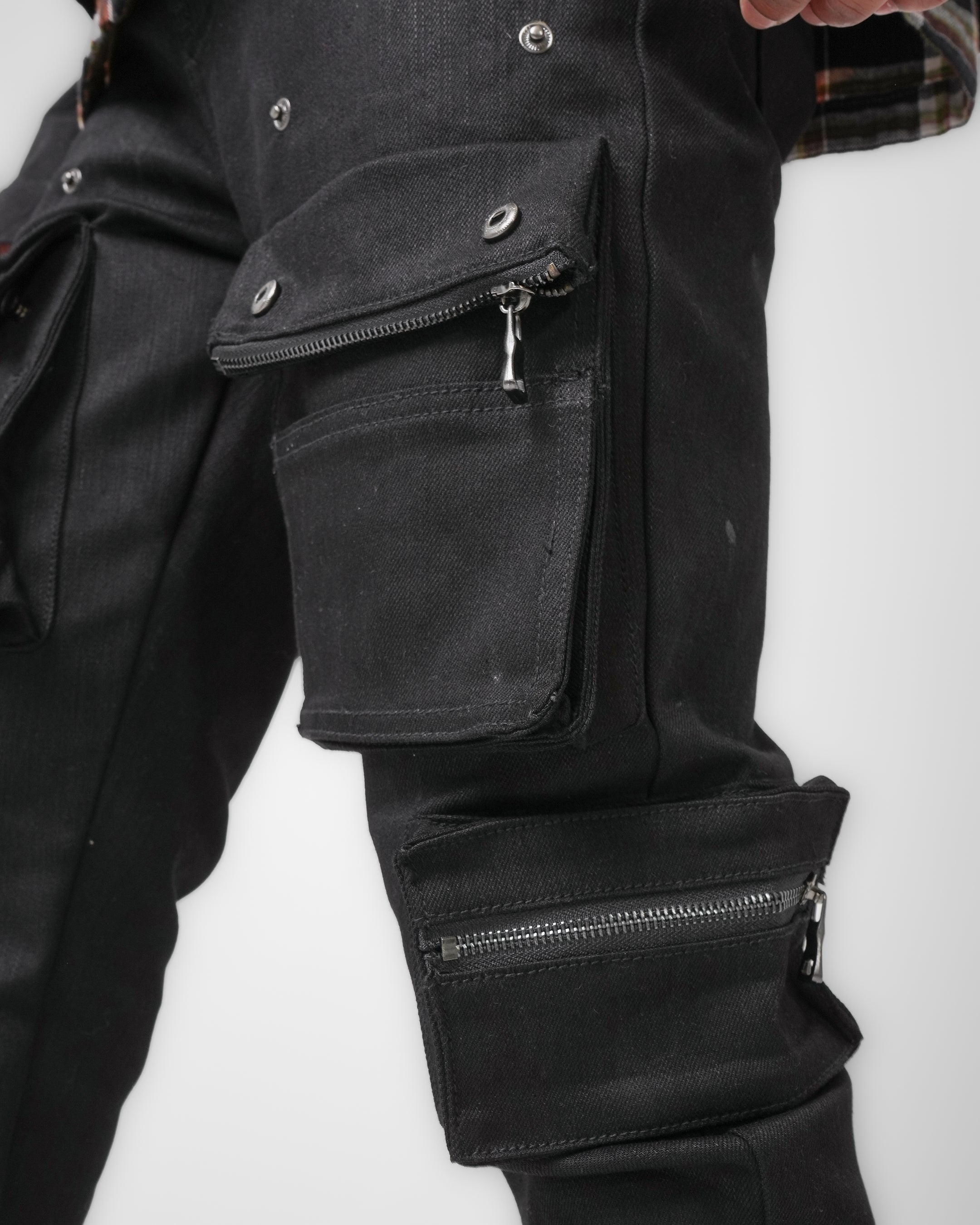 Utility Vault Black Charcoal Cargo Denim