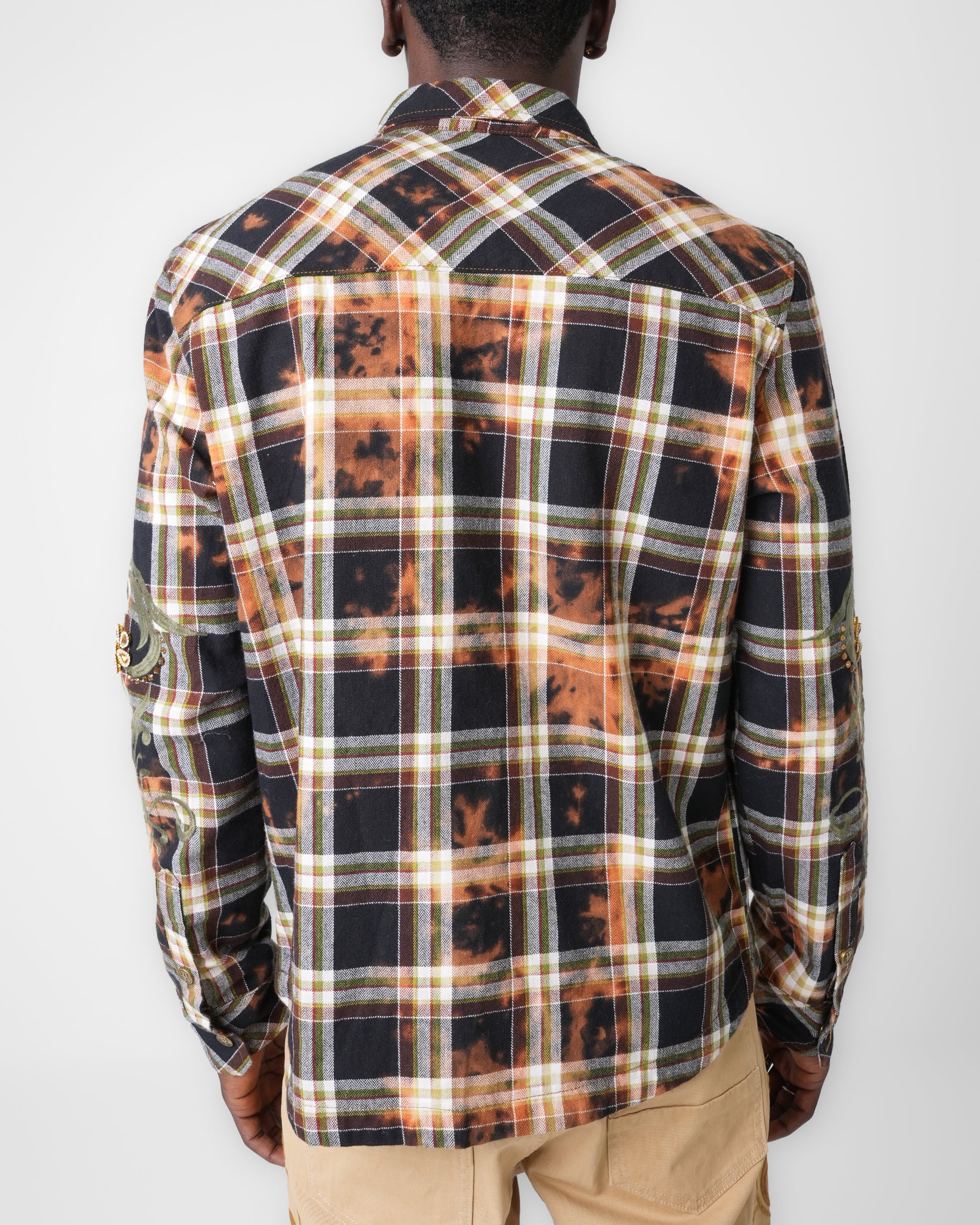Burnt Scroll Zip Shirt