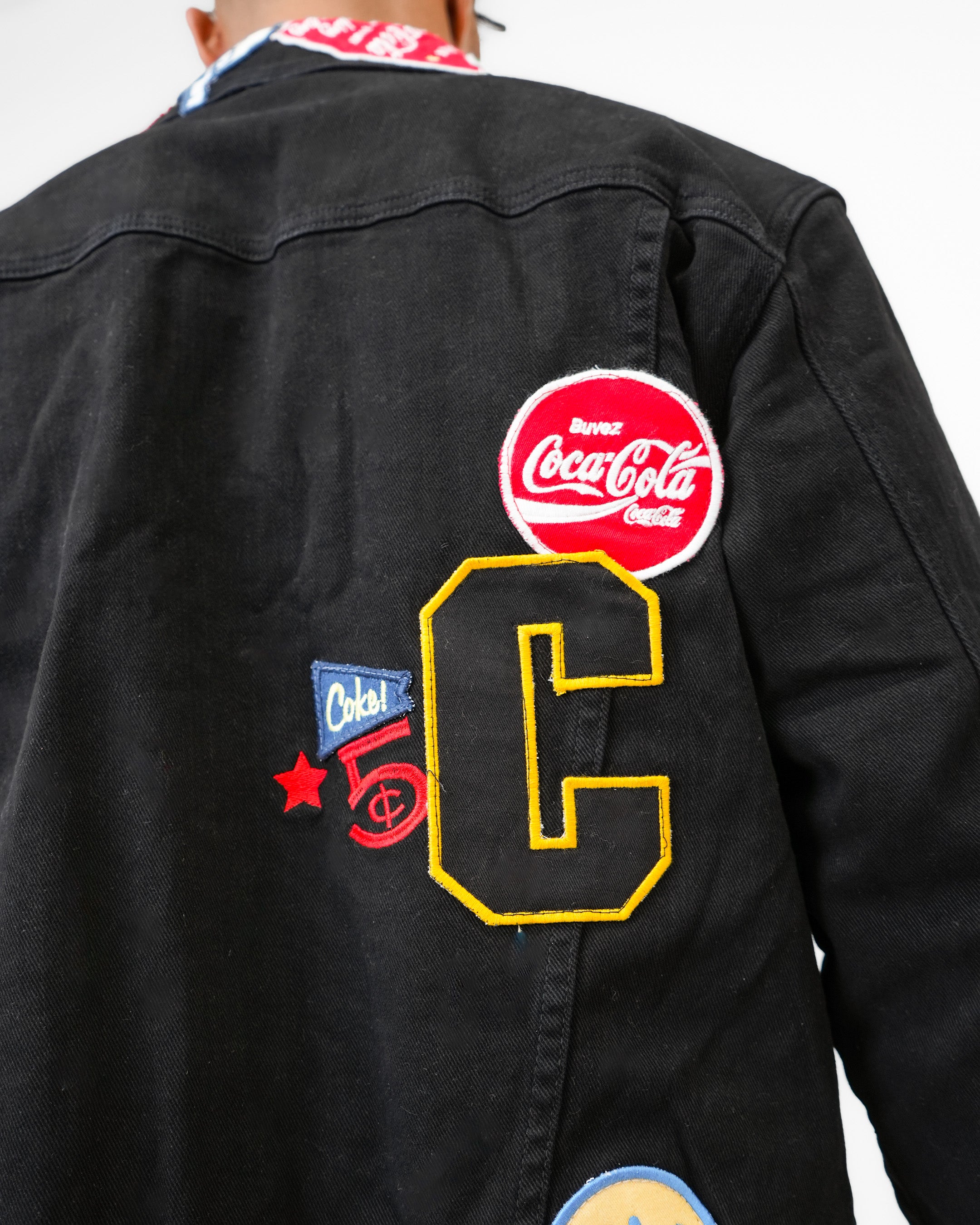 Coca-Cola Neon City Black Denim Jacket