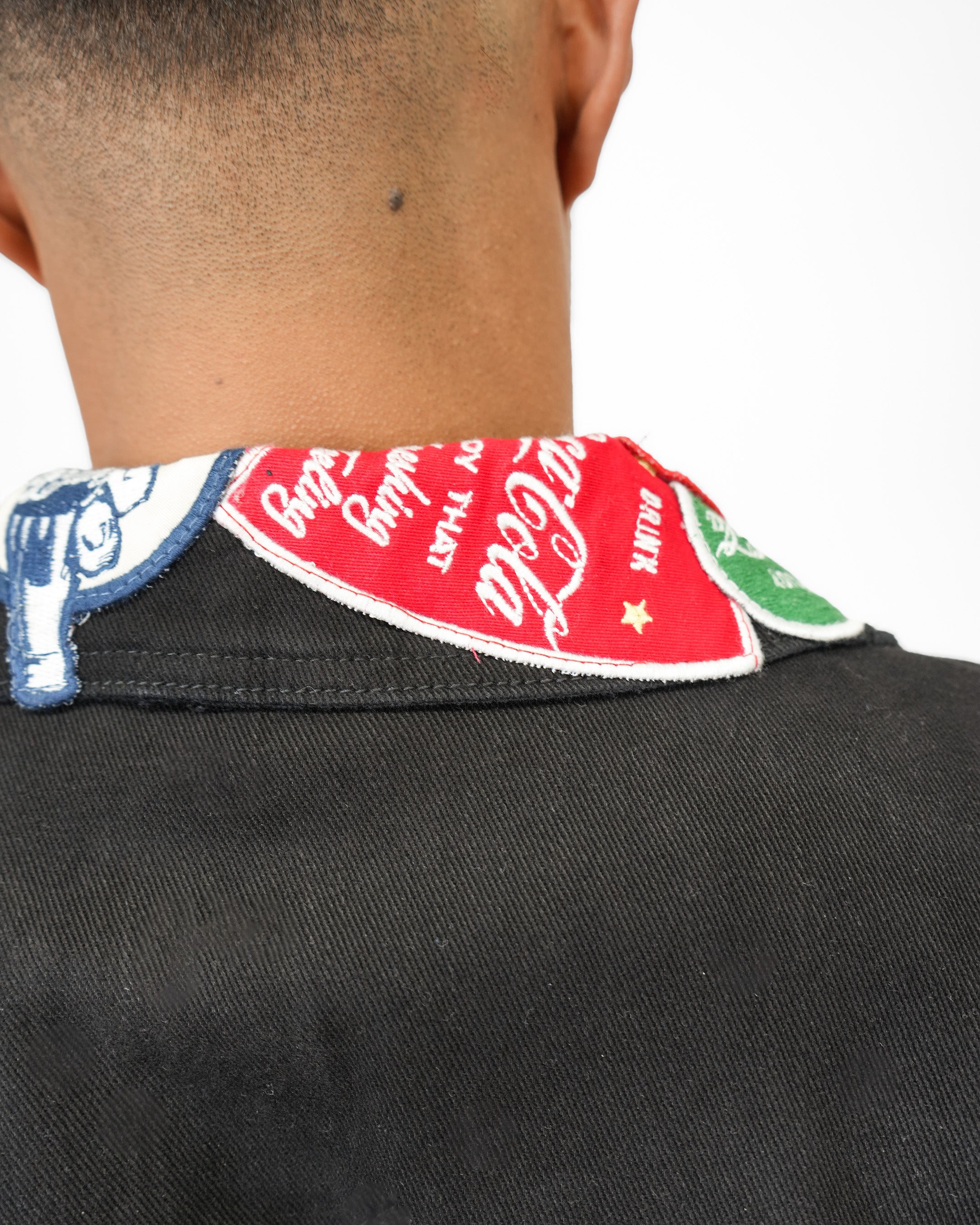 Coca-Cola Neon City Black Denim Jacket