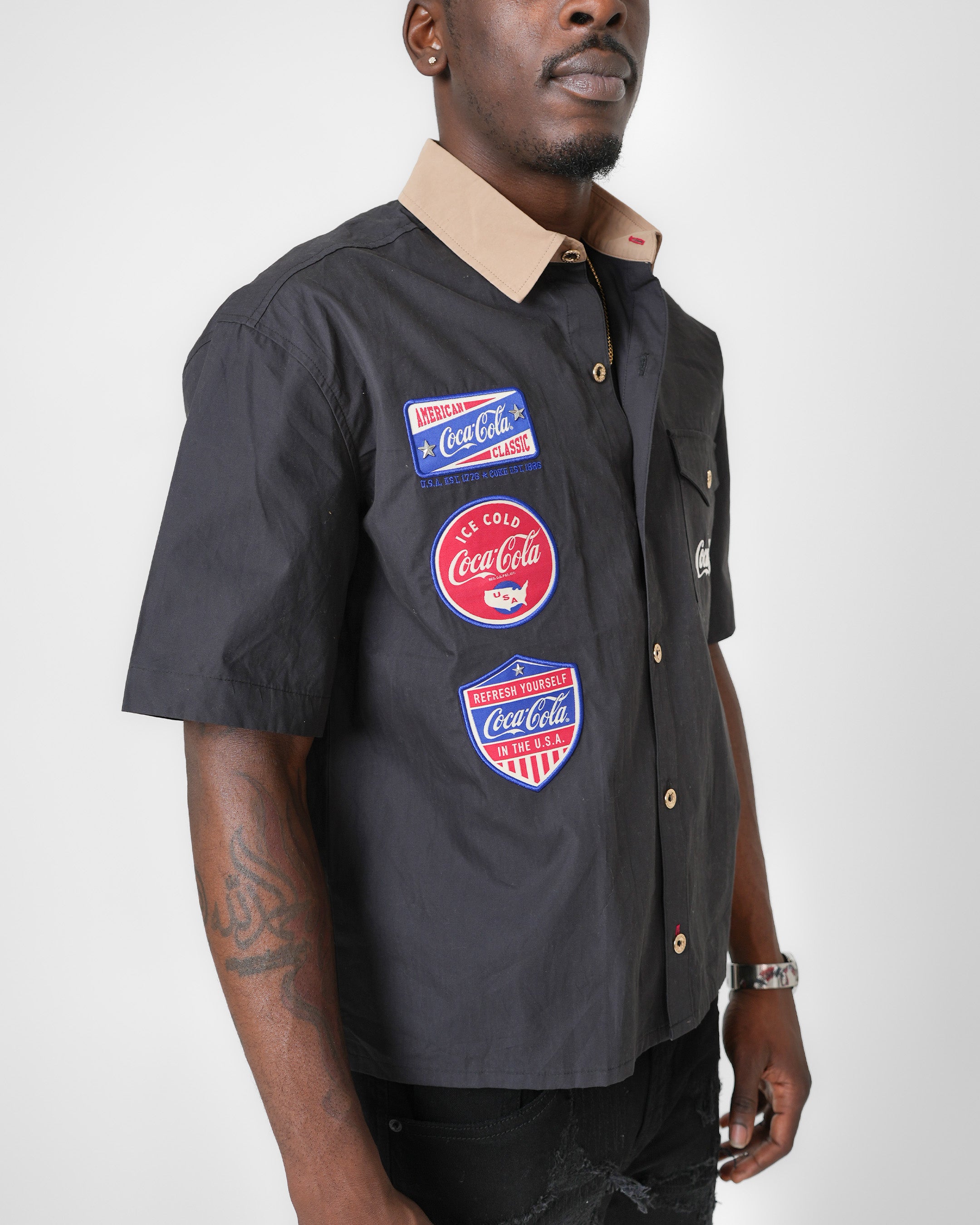 Coca-Cola Old Bodega Black Mechanic Shirt