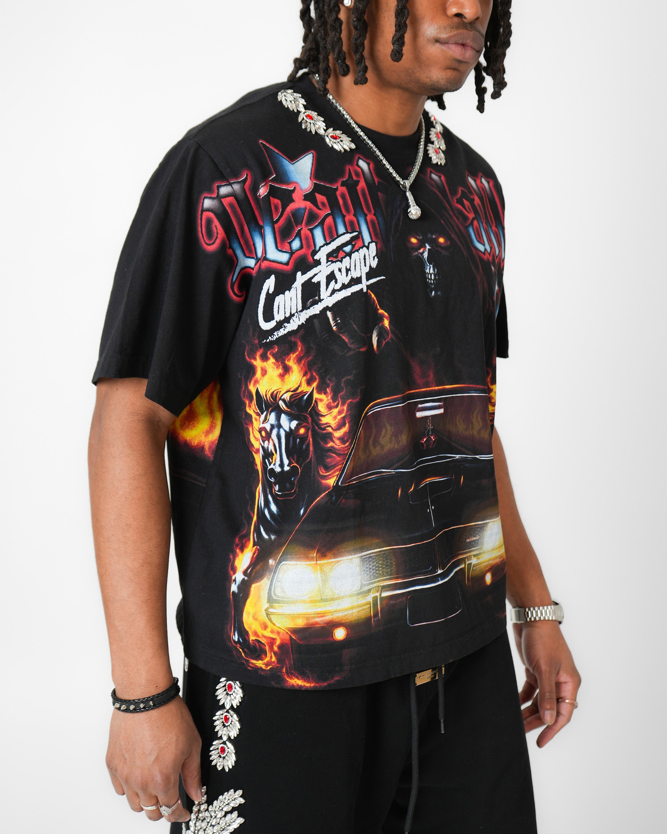 Death Valley Run Stoned Black T-Shirt