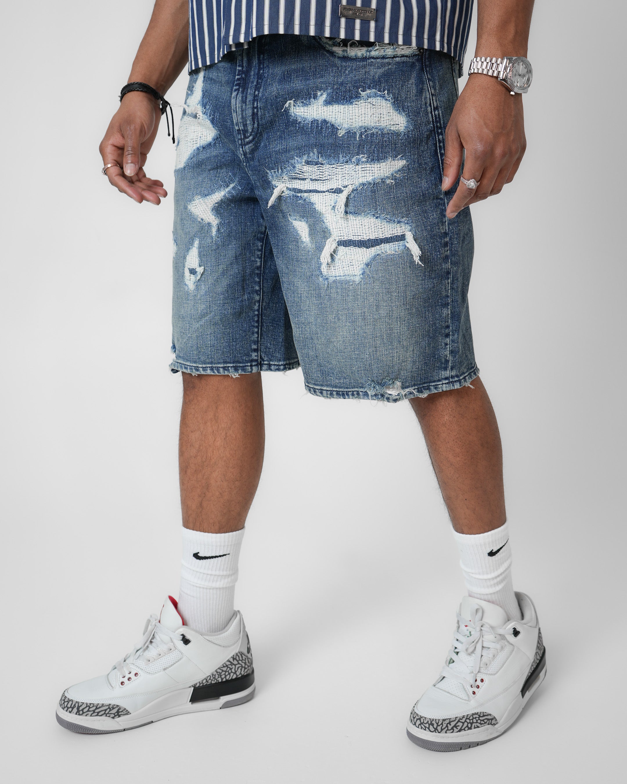 Breakline Indigo Denim Short