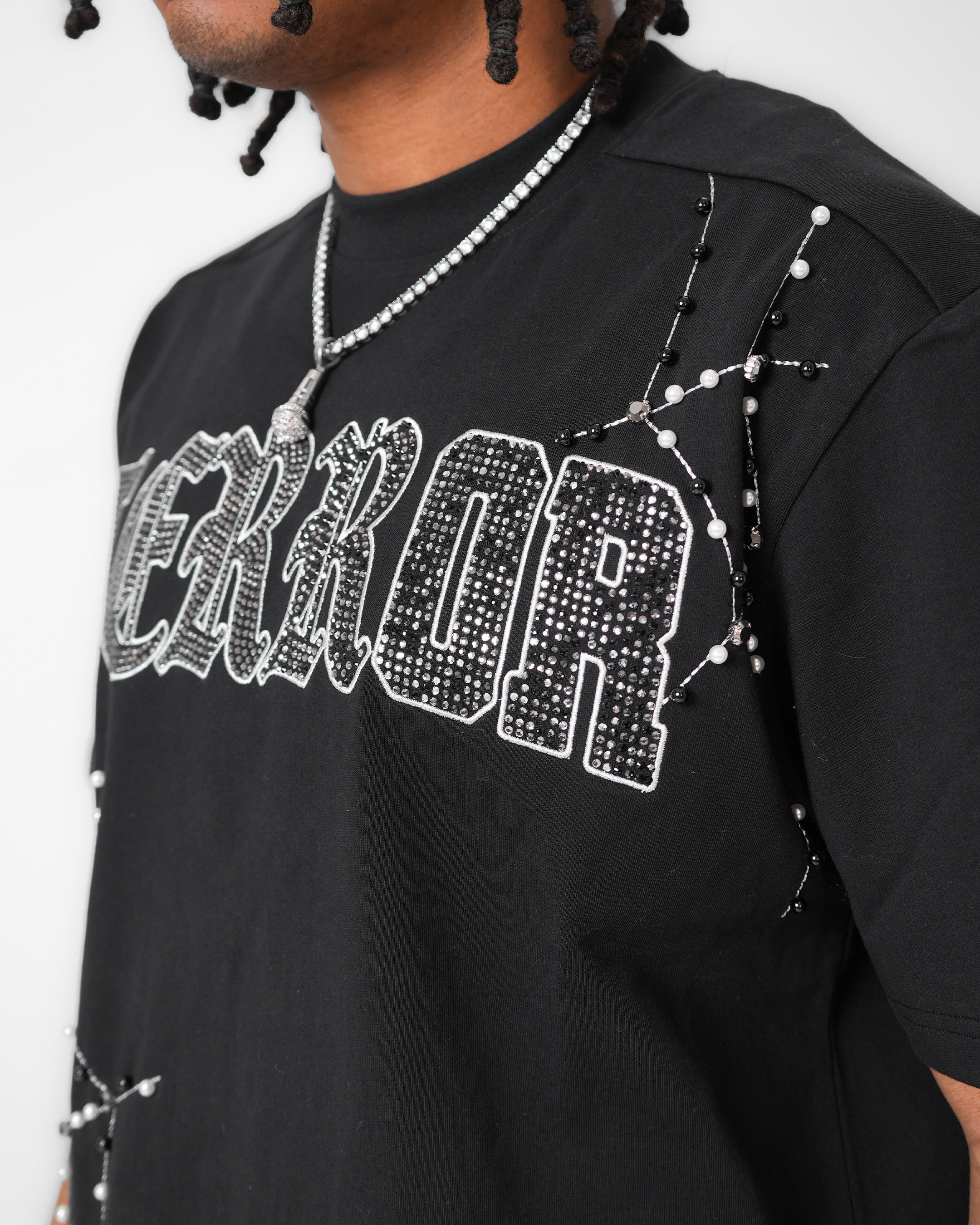 Terror Webbing Crystal Black T-Shirt