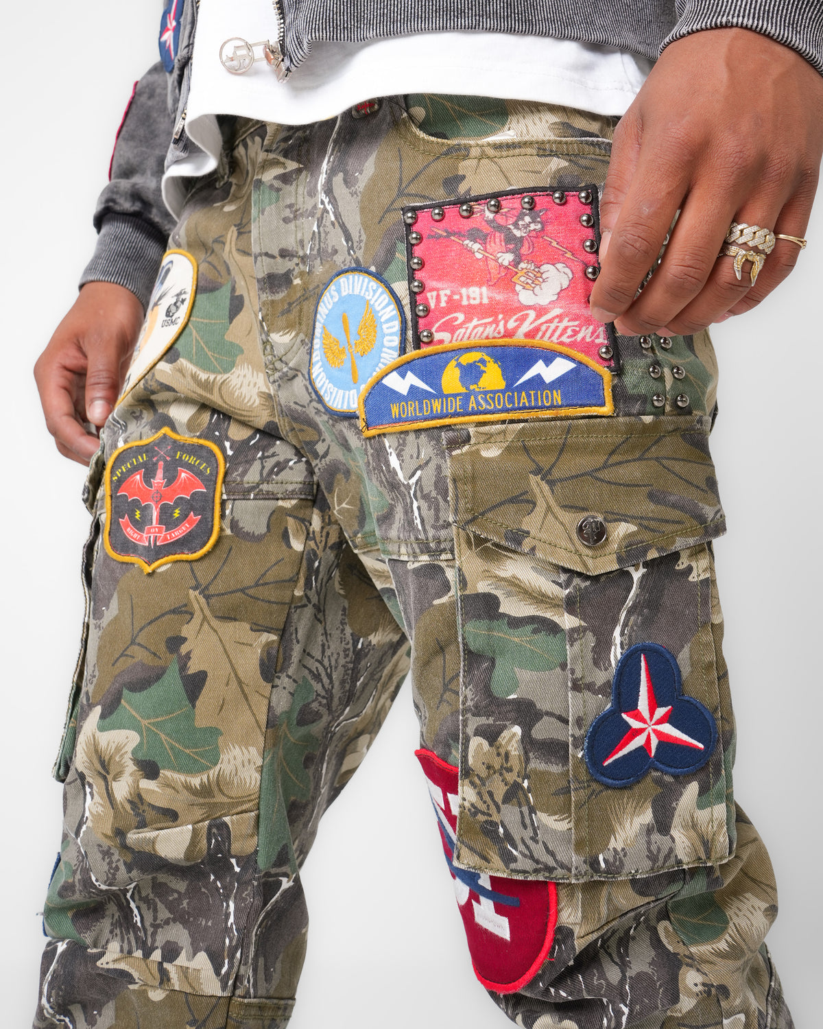Flight Command Cammo Cargo Denim