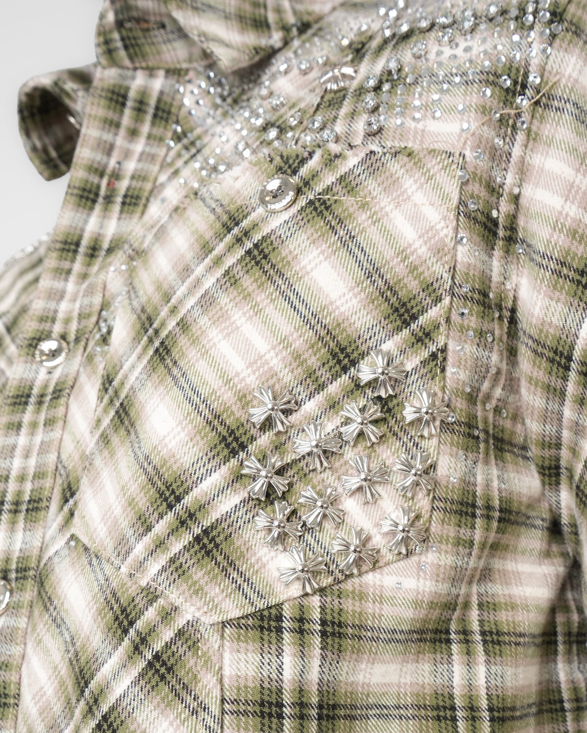 Chrome Stardust Green Oxide Flannel
