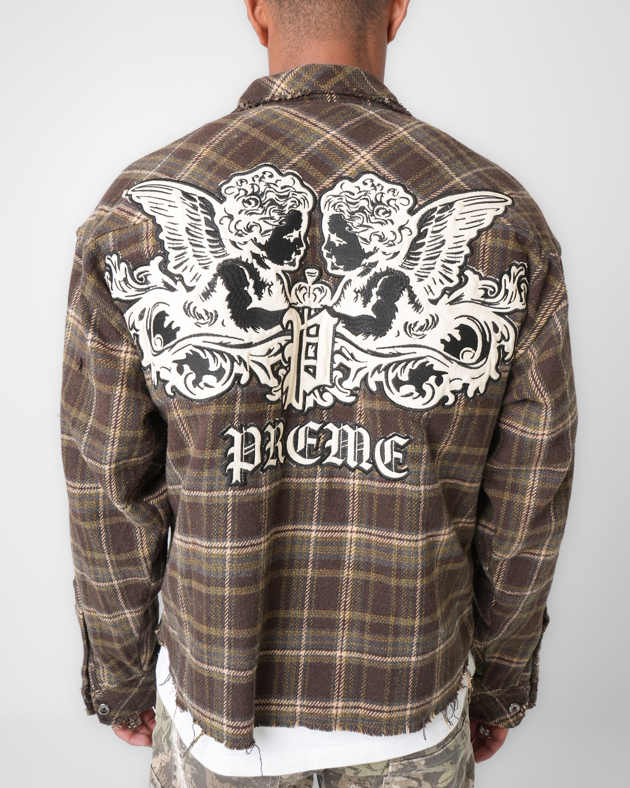 Archangel Crest Dark Oak Flannel Jacket