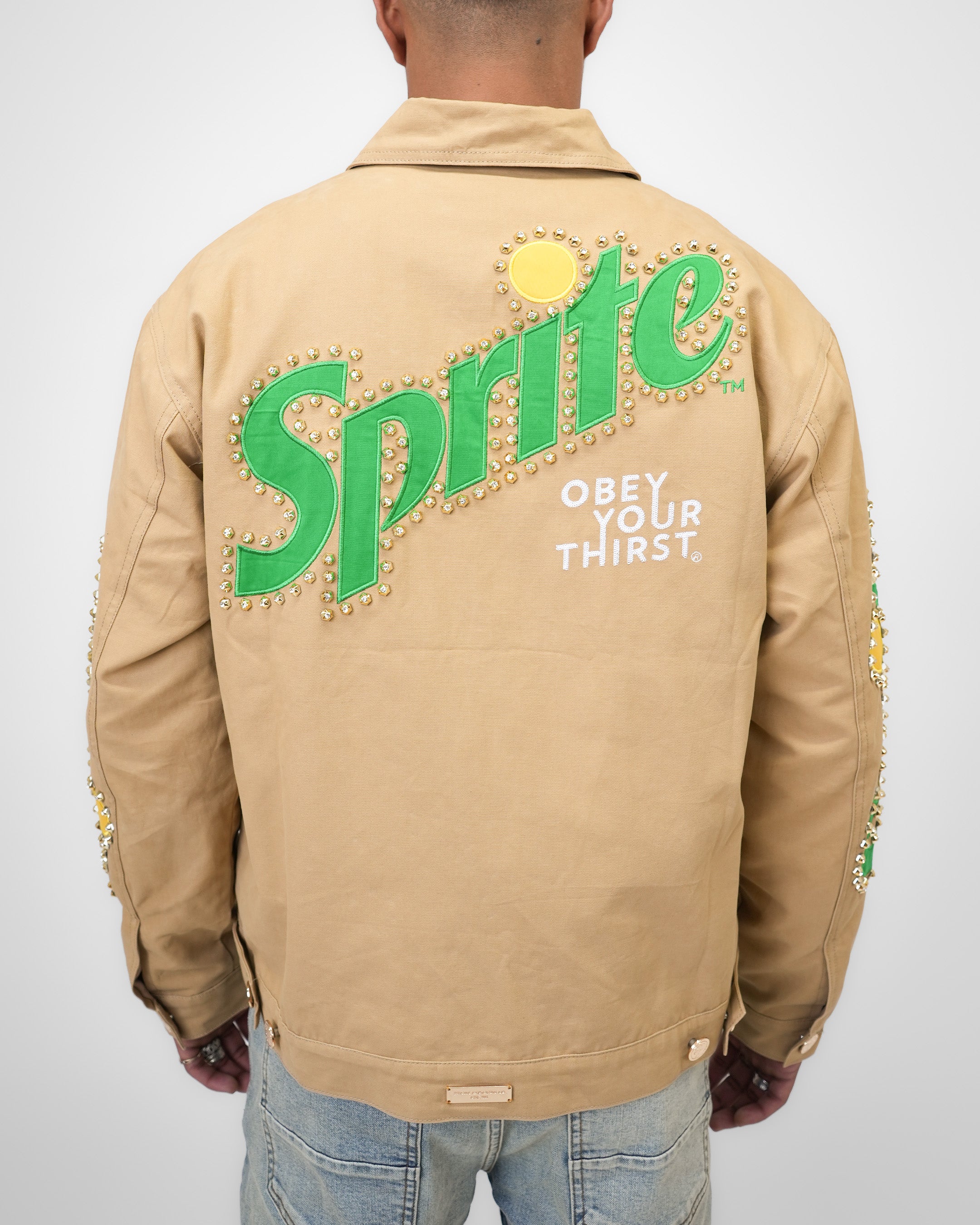 Sprite Obey Your Thirst Khaki Denim Jacket