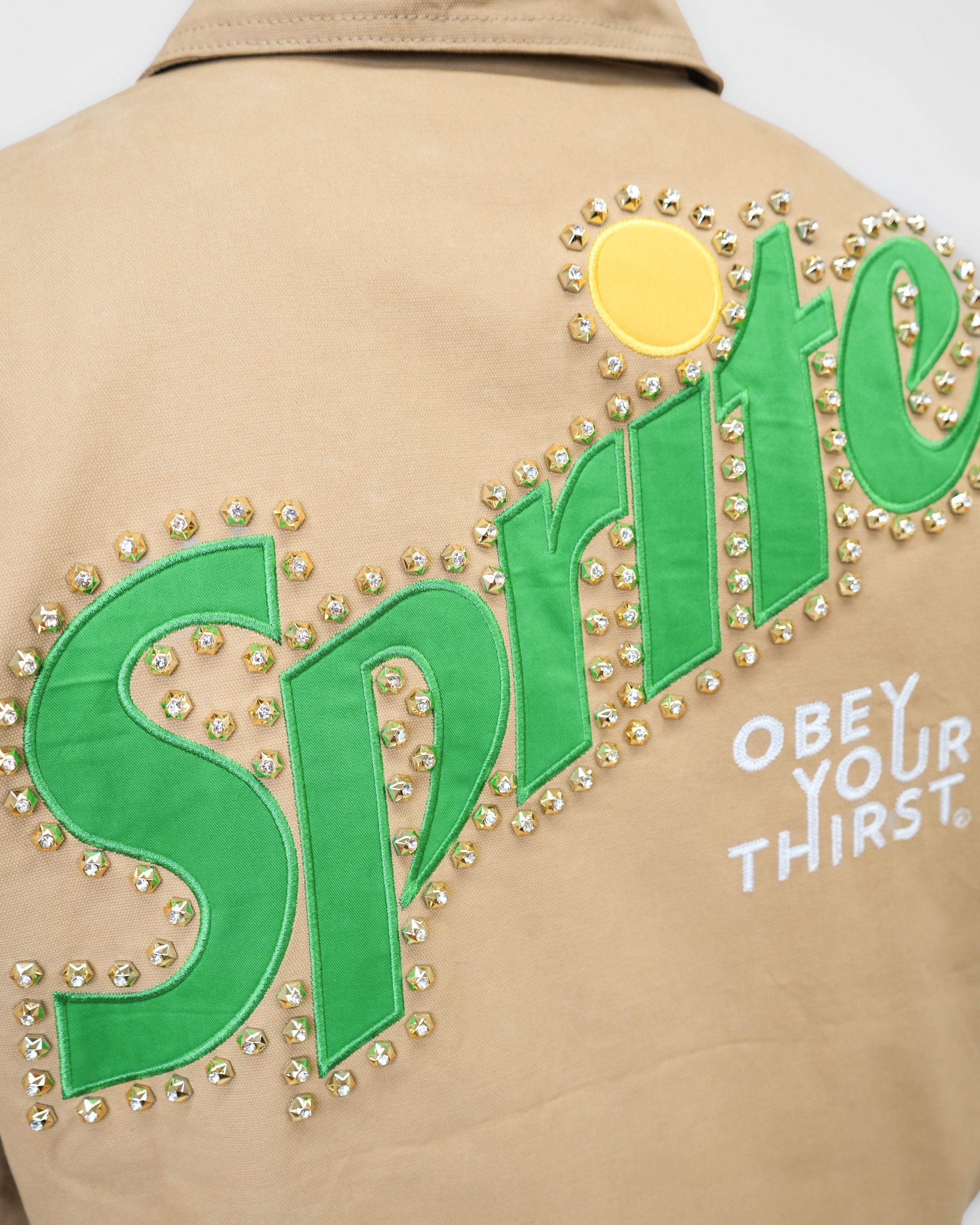 Sprite Obey Your Thirst Khaki Denim Jacket