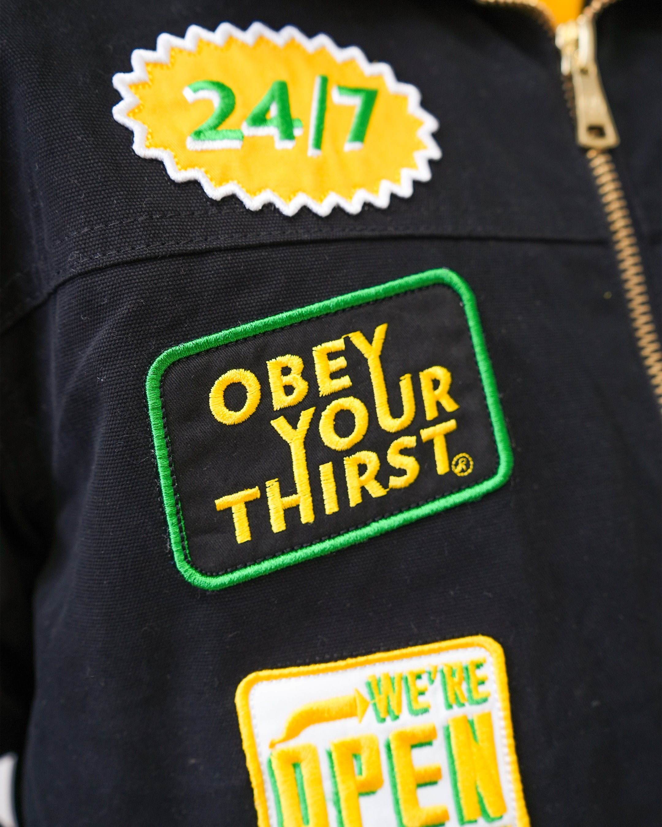 Sprite Obey Your Thirst Noir Denim Jacket