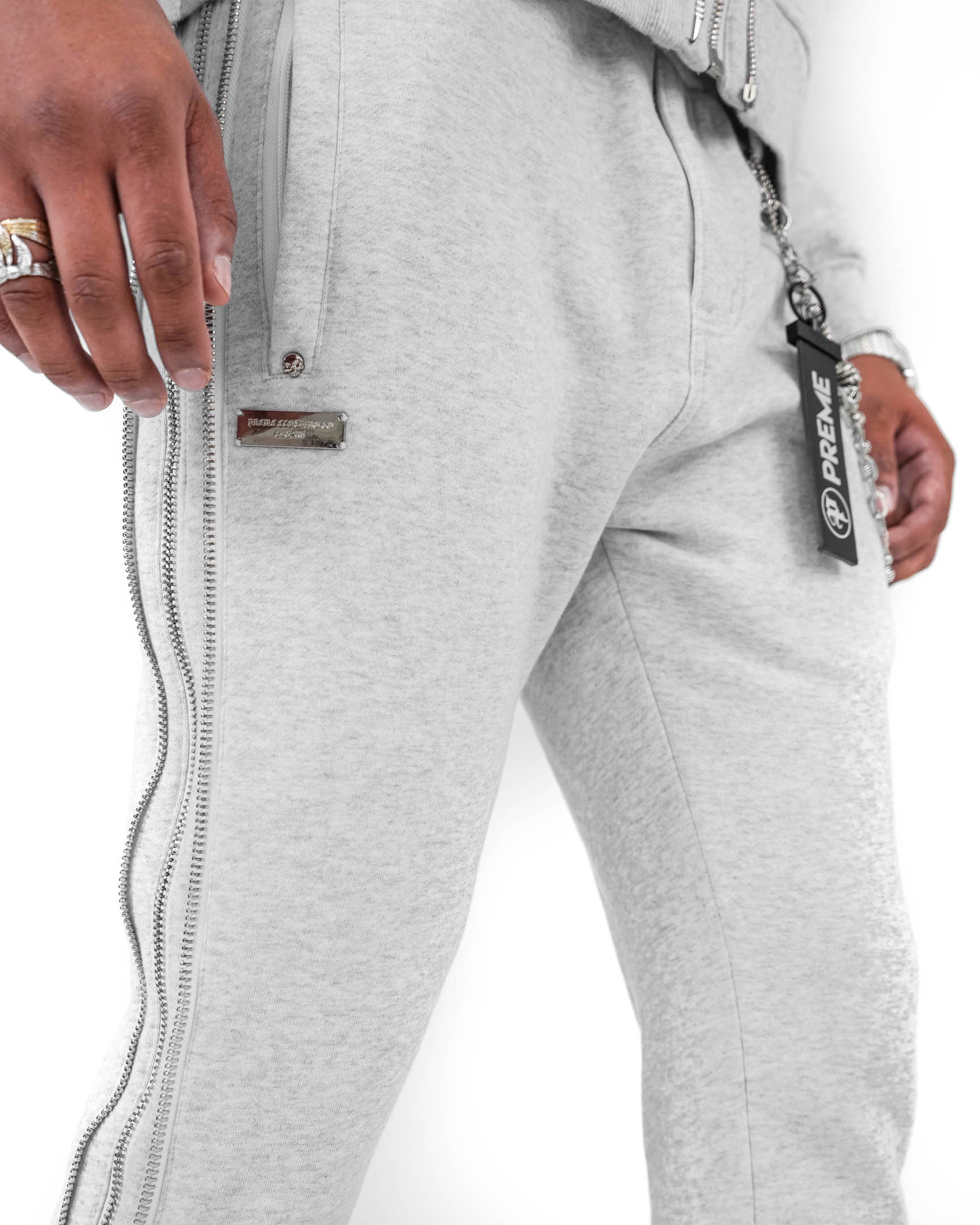 Ash Eclipse Zipper Sweatpants