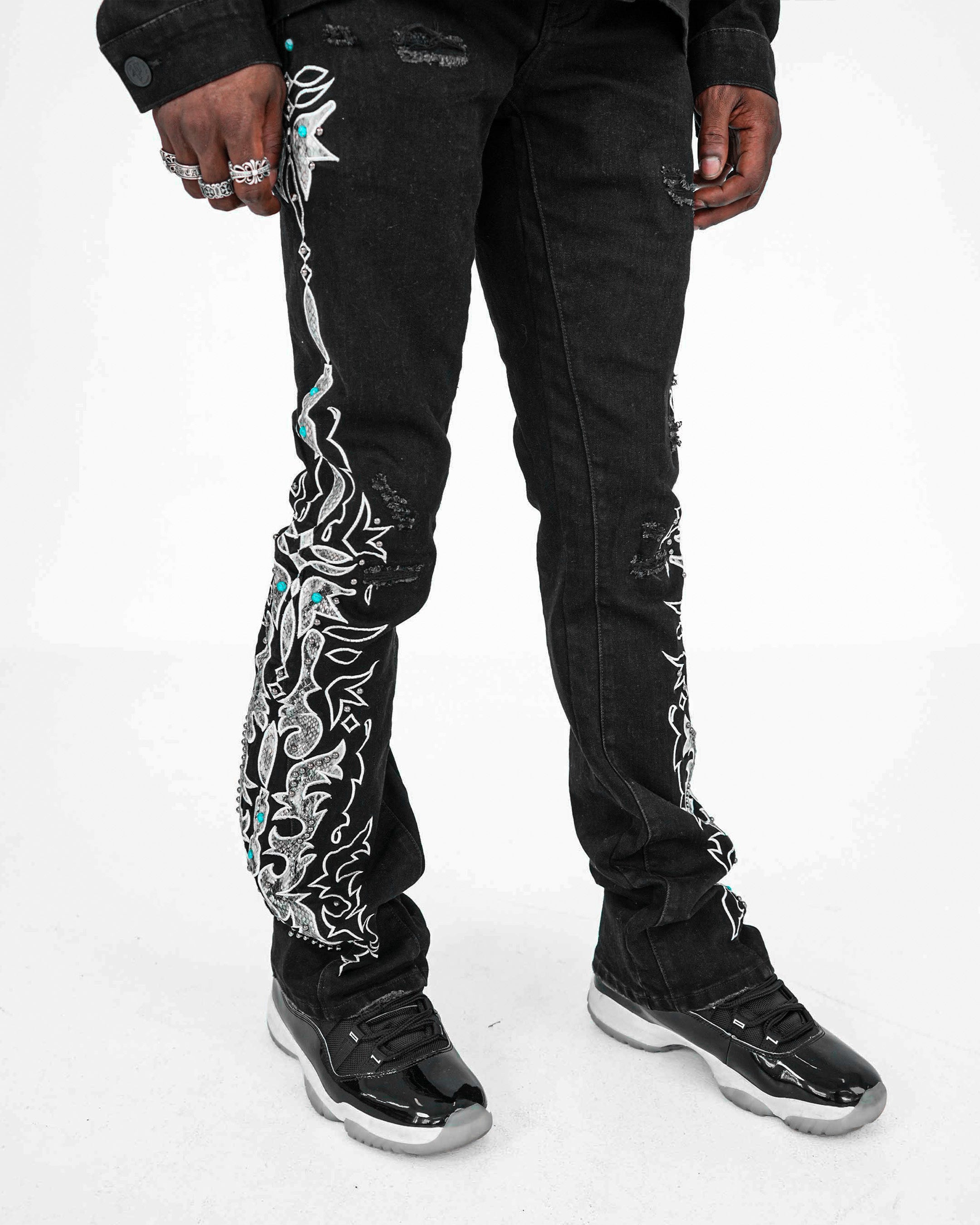 Wild Frontier Black Denim Jean
