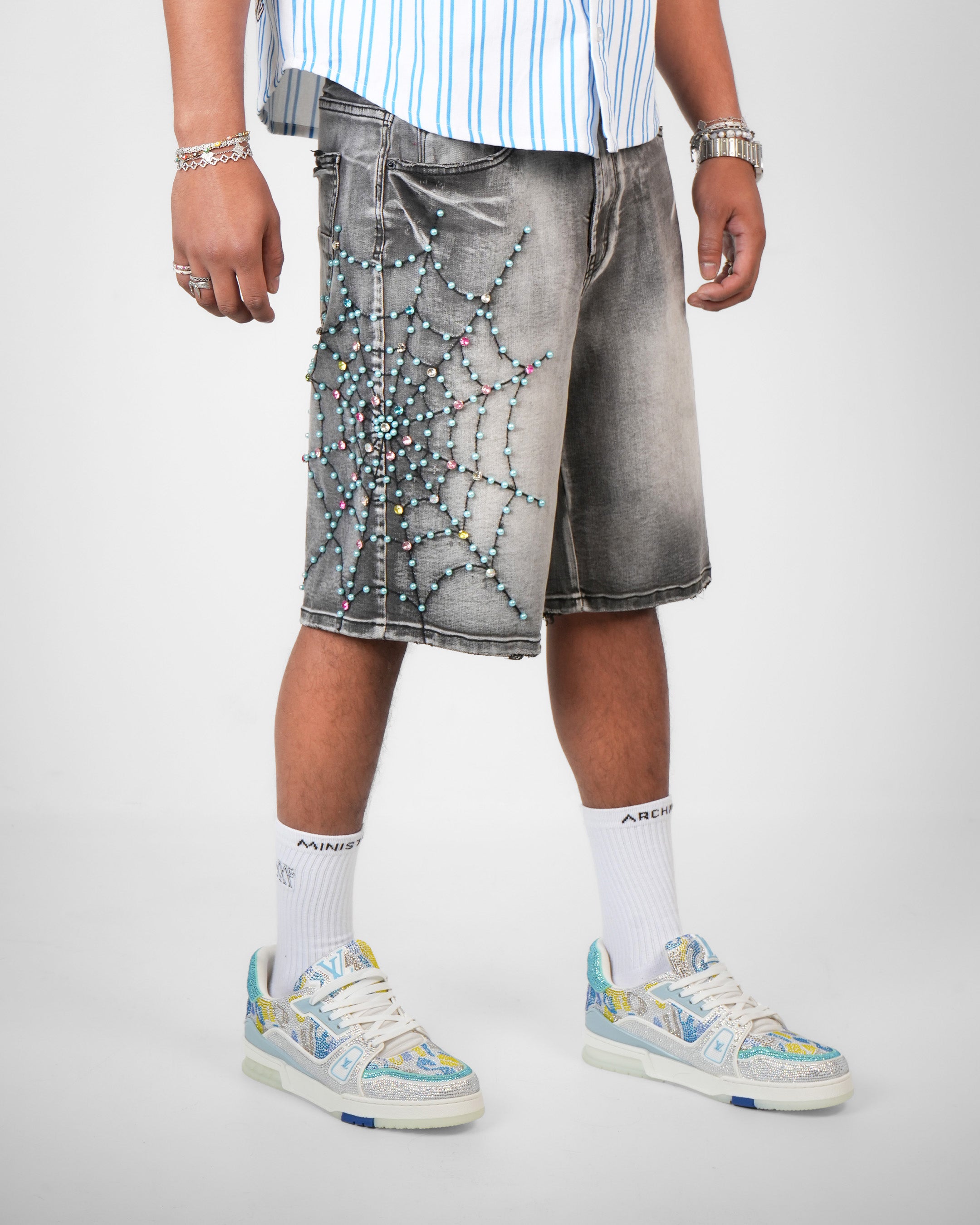 Ash Webstone Grey Denim Short