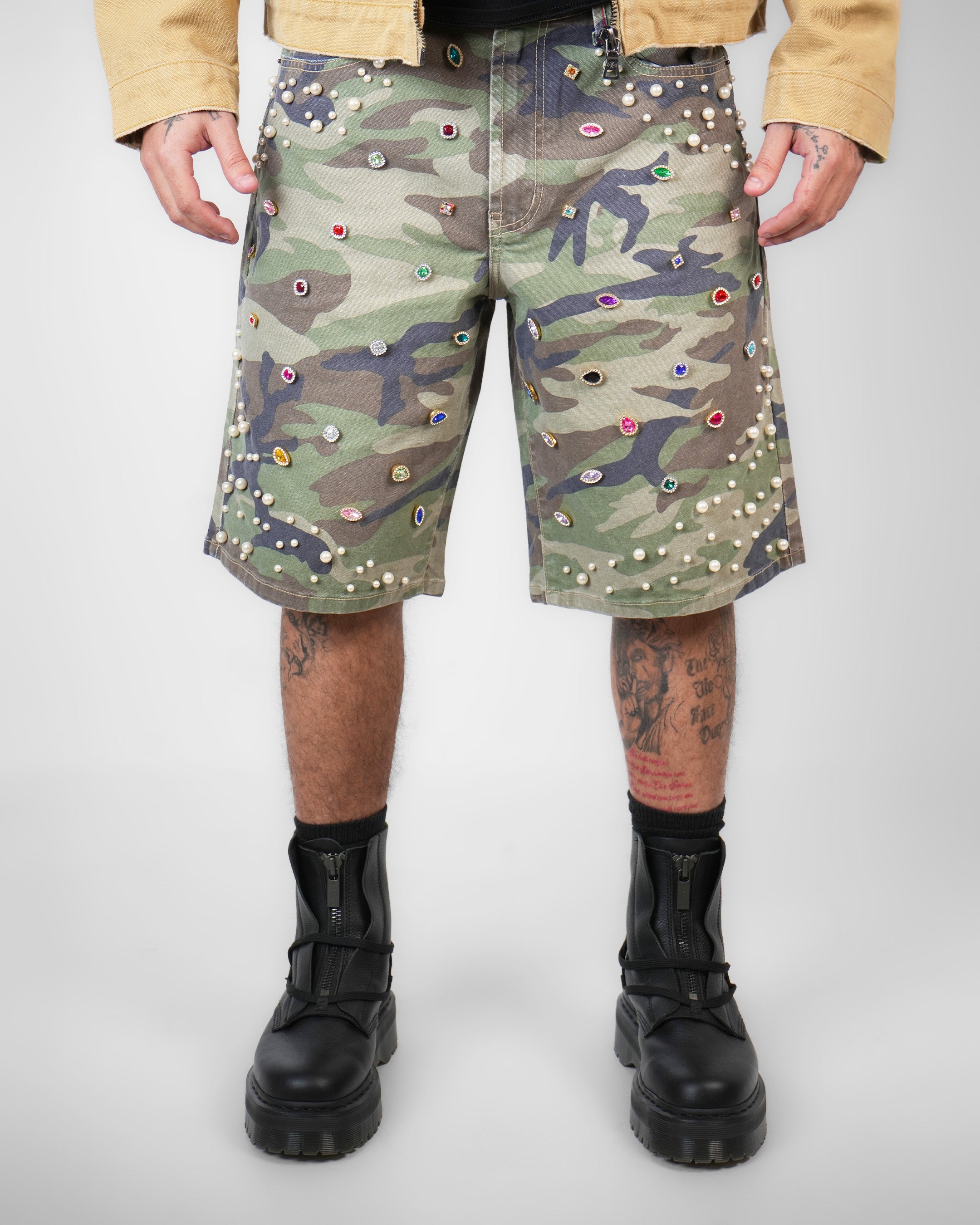 Pearlfield Camo Denim Short