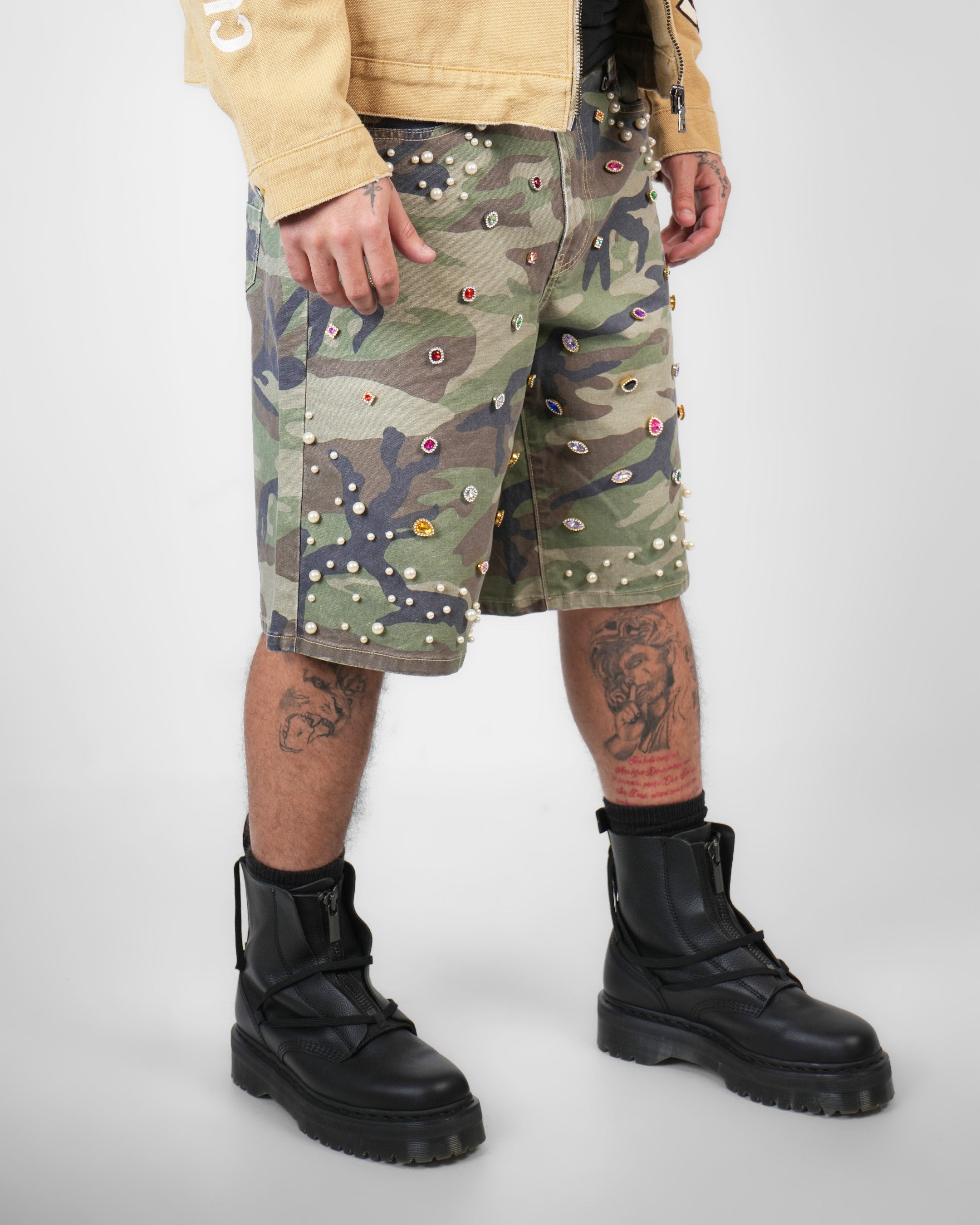 Pearlfield Camo Denim Short