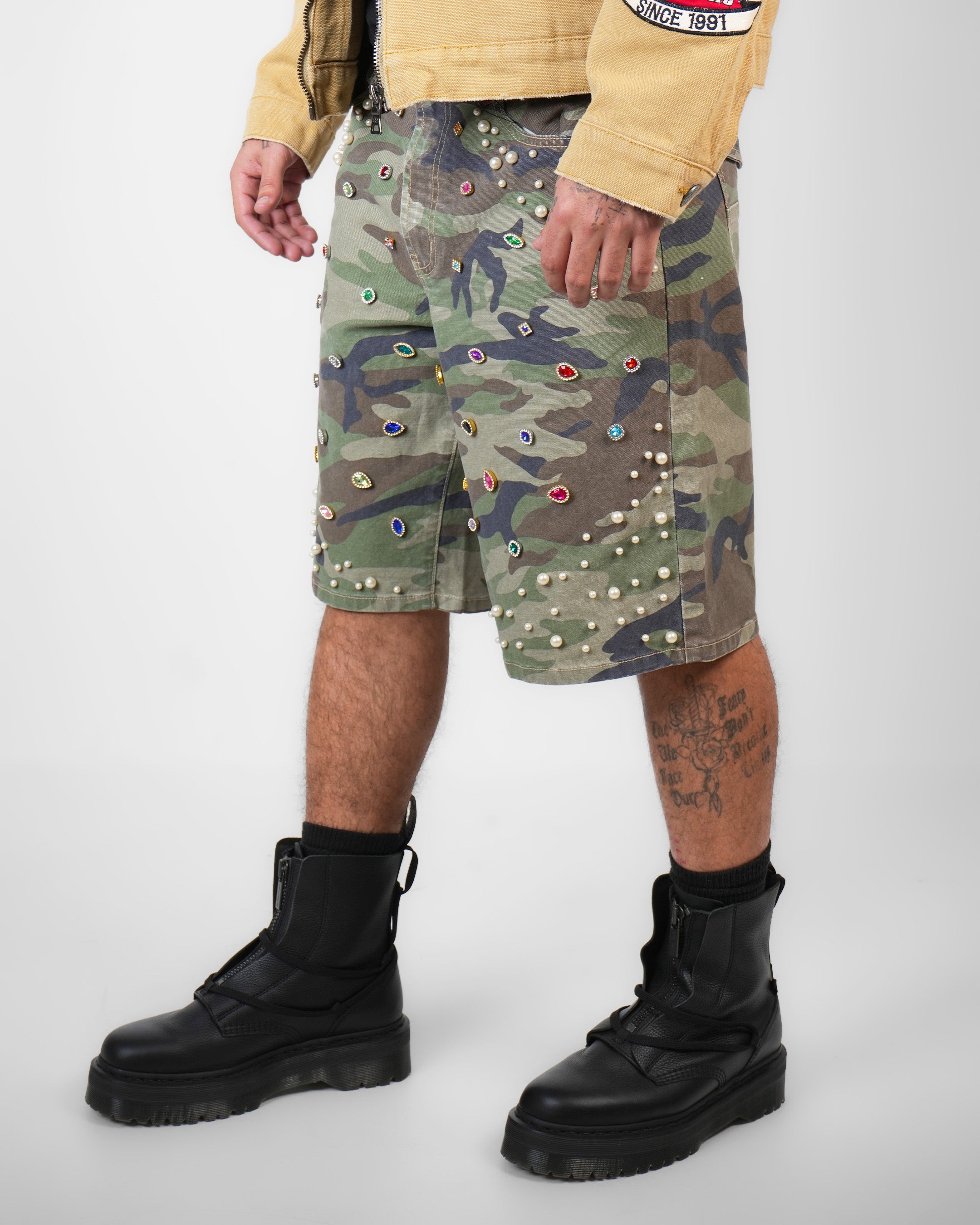 Pearlfield Camo Denim Short
