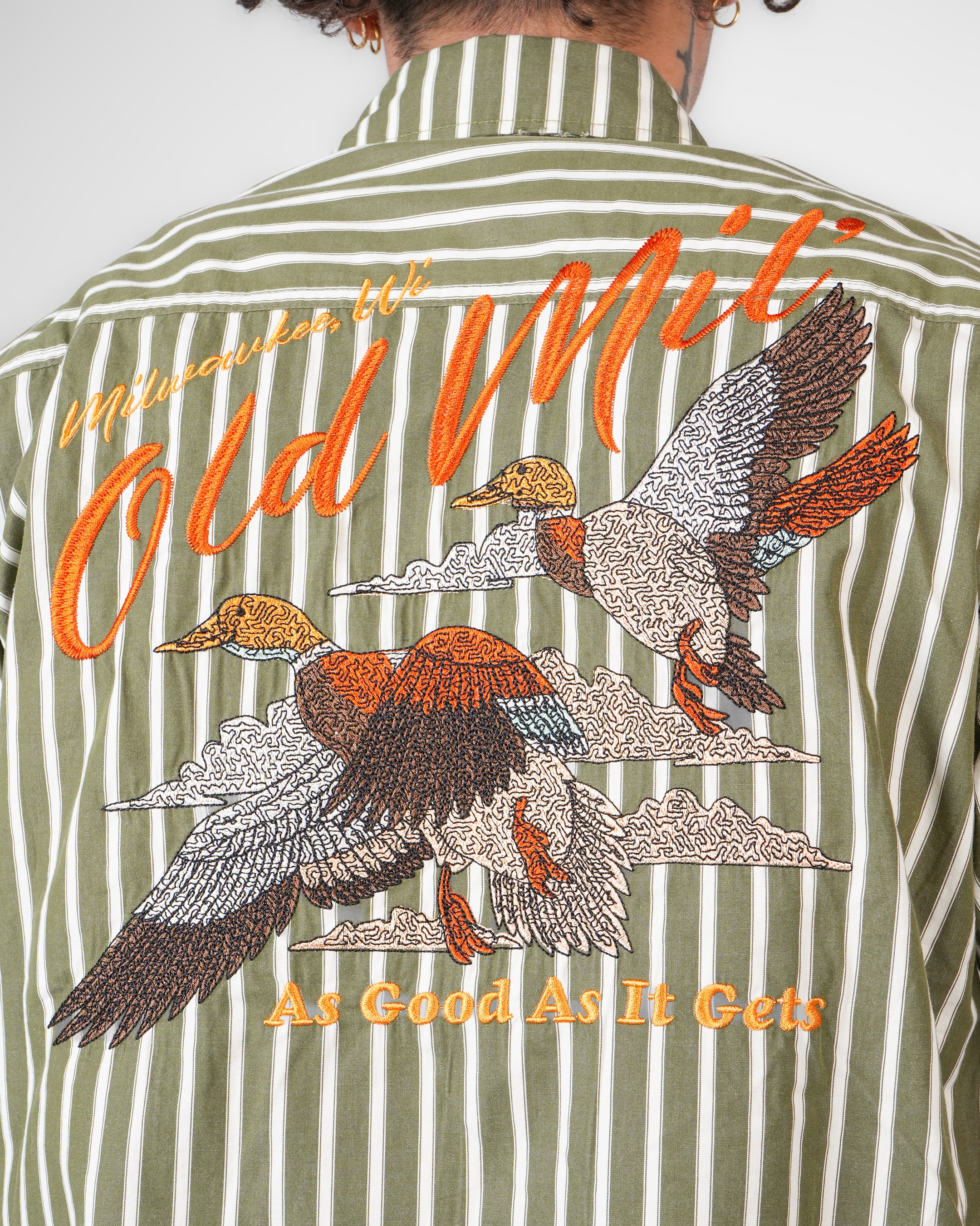 Old Milwaukee® Striped Mechanic Shirt