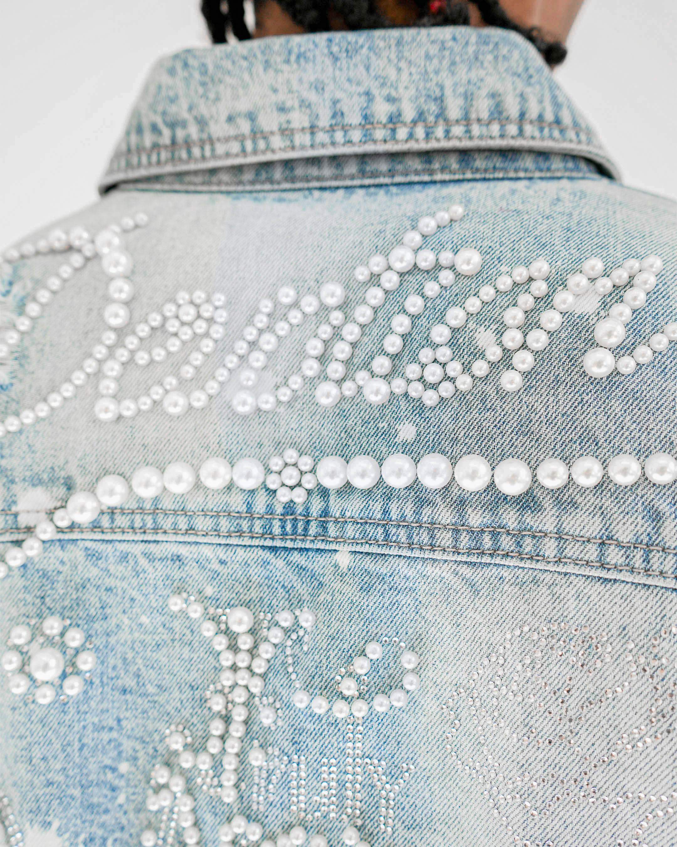 Preme Devotion Pearl Light Indigo Denim Jacket