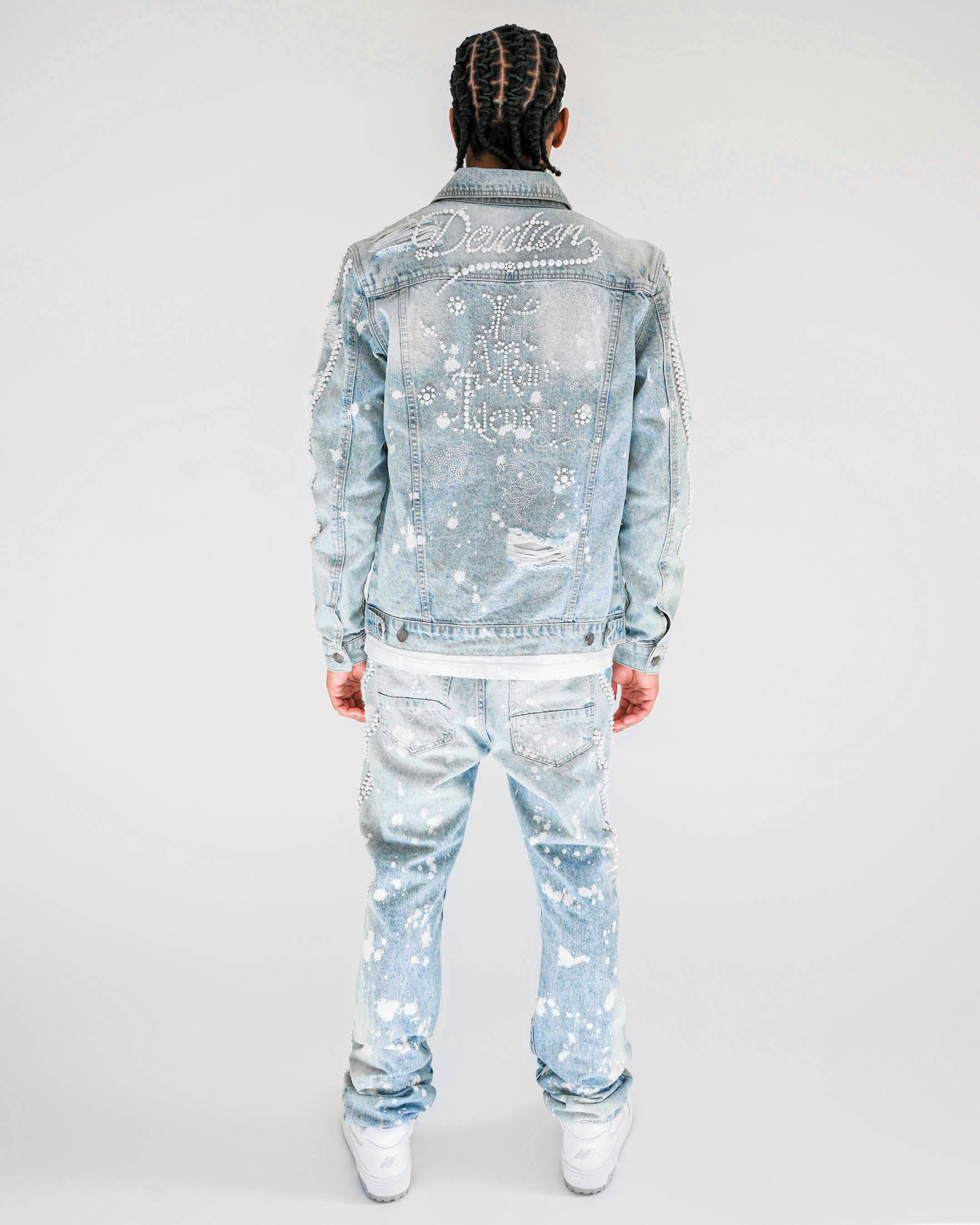 Preme Devotion Pearl Light Indigo Denim Jacket