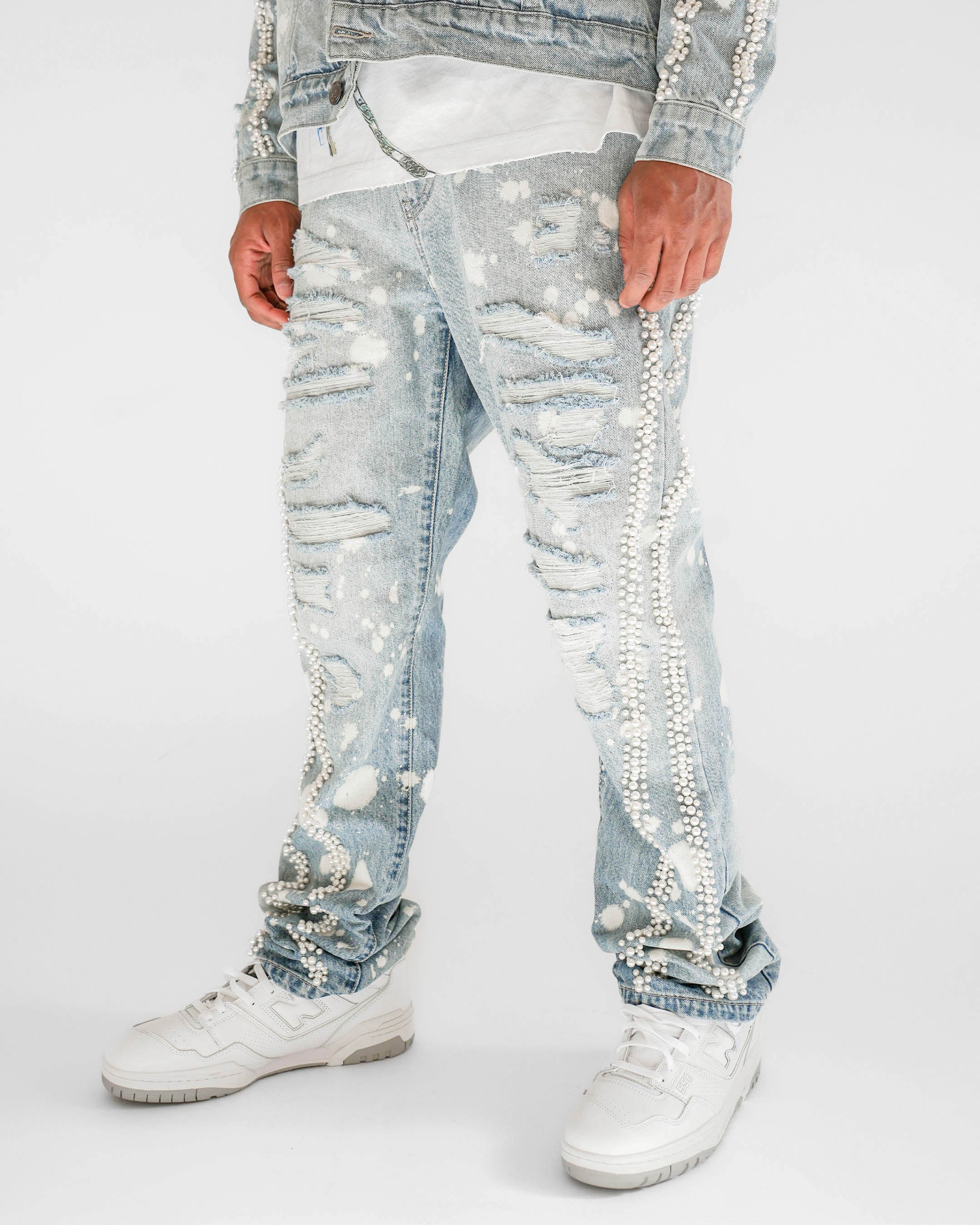 Preme Devotion Pearl Light Indigo Denim Jean