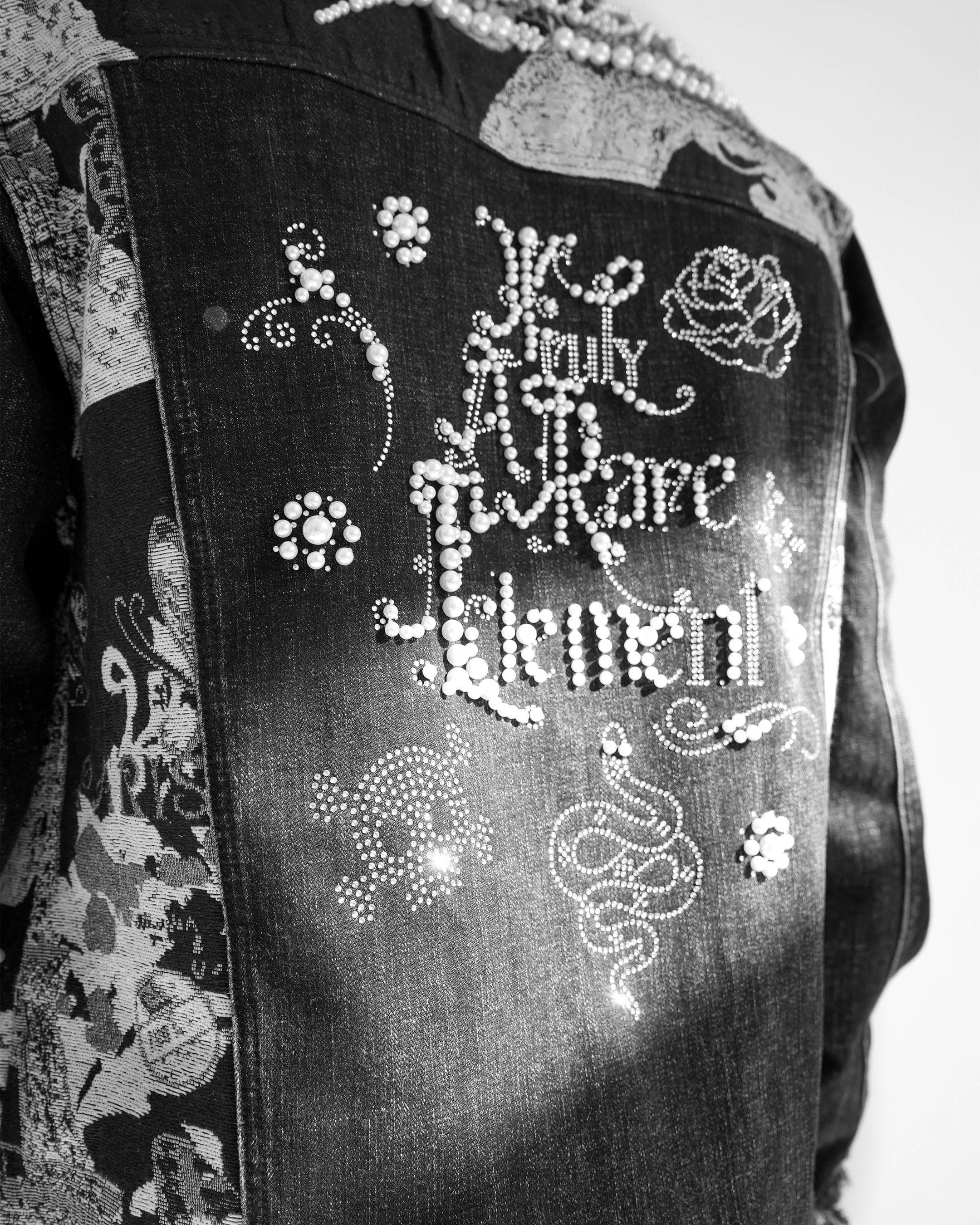 Preme Devotion Pearl Black Denim Jacket