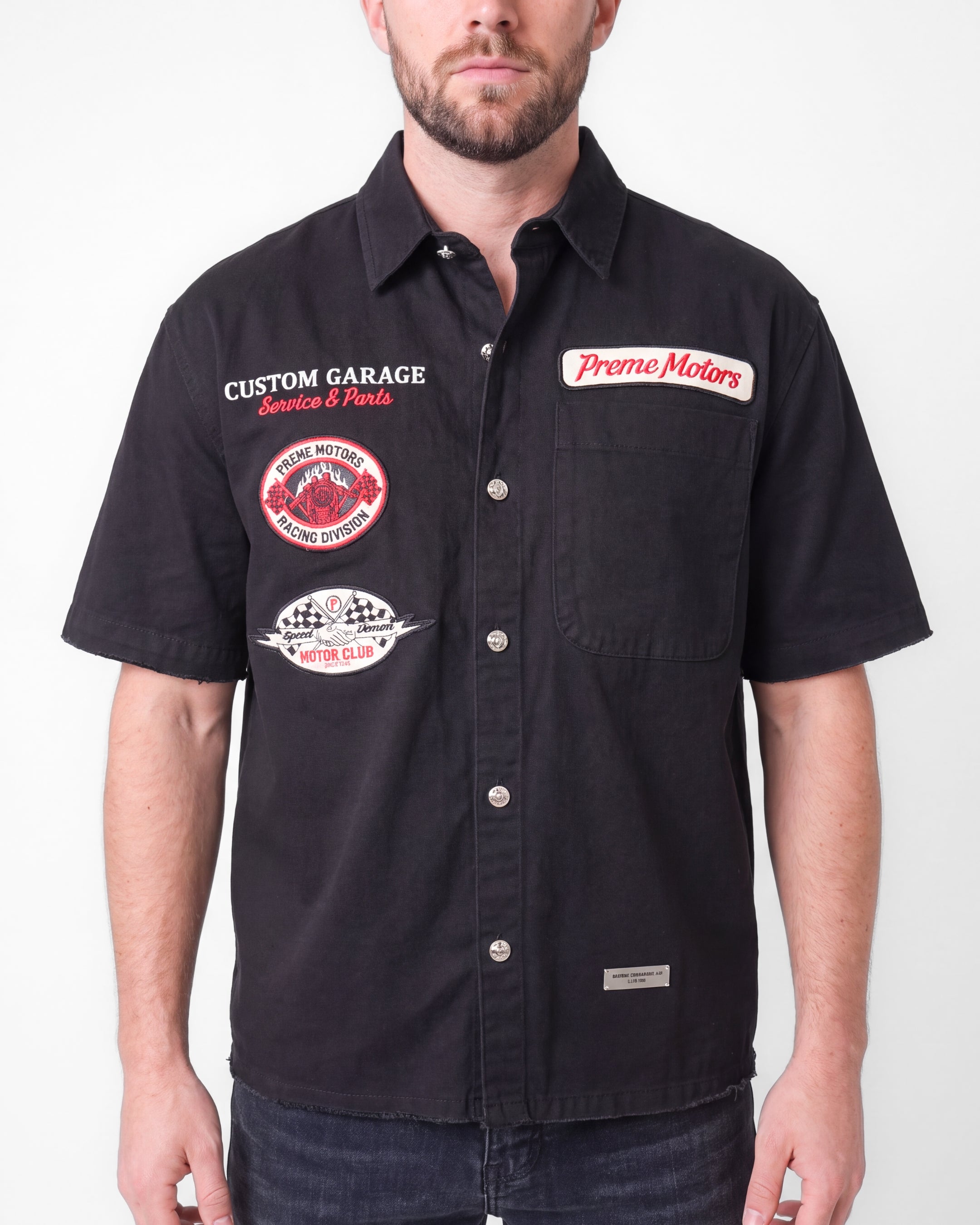 Outlaw Motor Garage Black Mechanical Shirt
