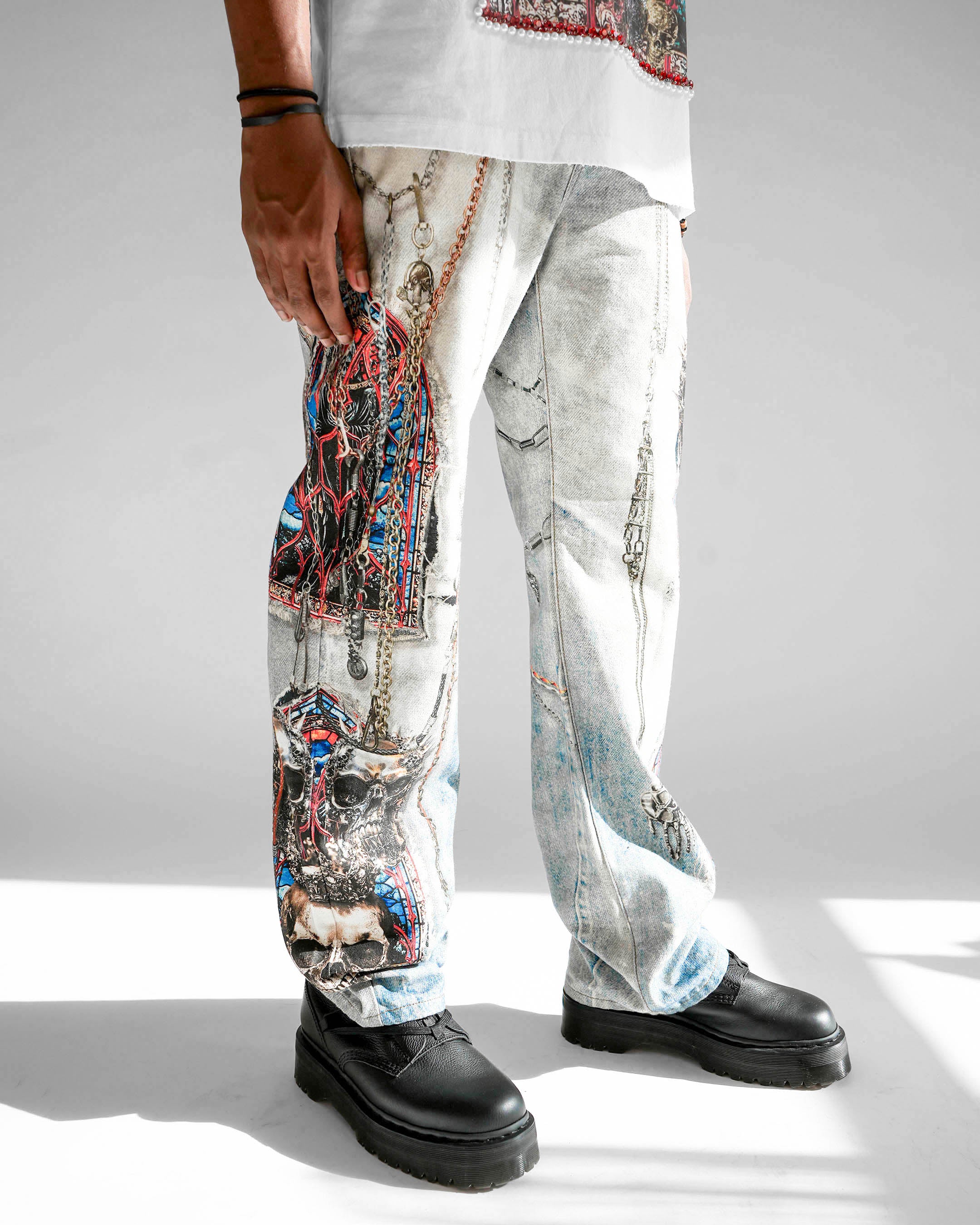 Preme Purgatory Chains Light Indigo Denim Jean