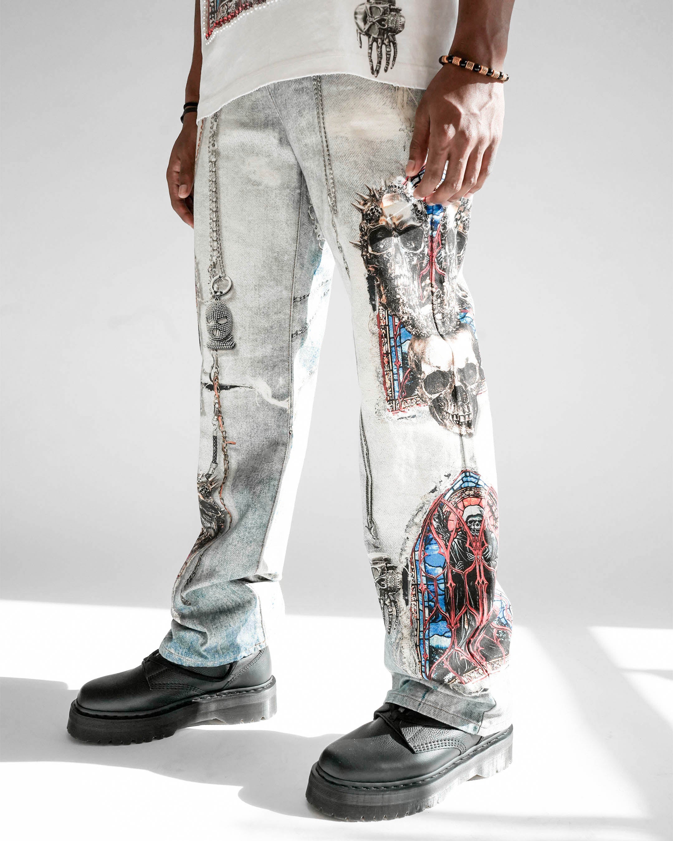 Preme Purgatory Chains Light Indigo Denim Jean