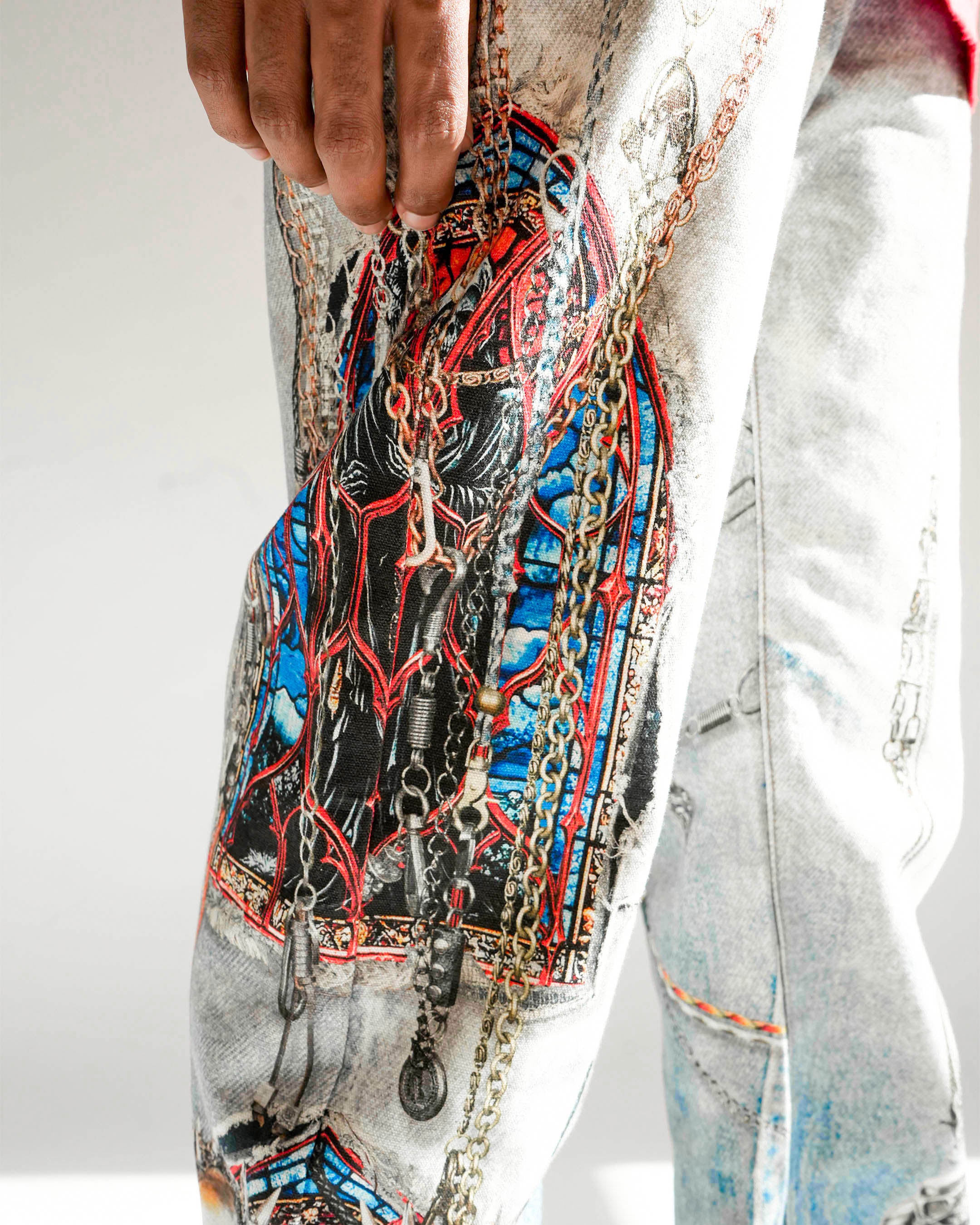 Preme Purgatory Chains Light Indigo Denim Jean